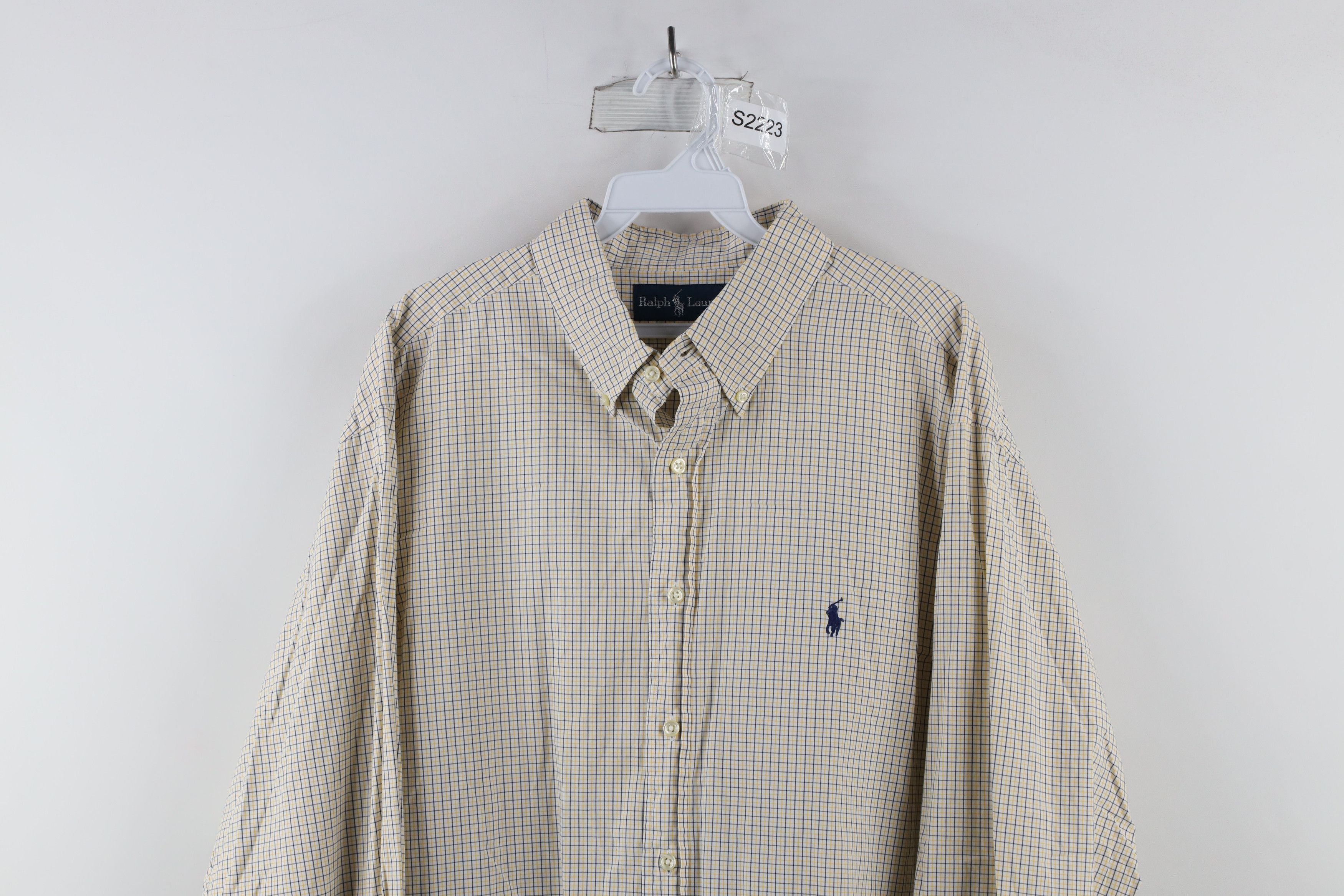 Polo Ralph Lauren Vintage 90s Ralph Lauren Fit Tattersall Plaid Button Shirt Size US M / EU 48-50 / 2 - 2 Thumbnail