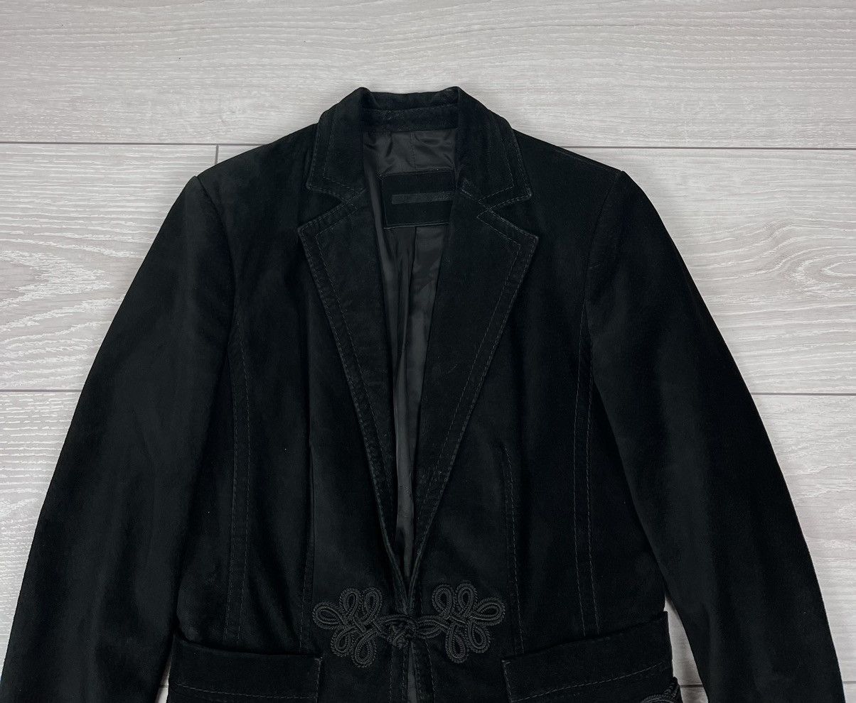 Bally Bally Vintage Black Suede Leather Avante Garde Jacket Size M / US 6-8 / IT 42-44 - 4 Thumbnail