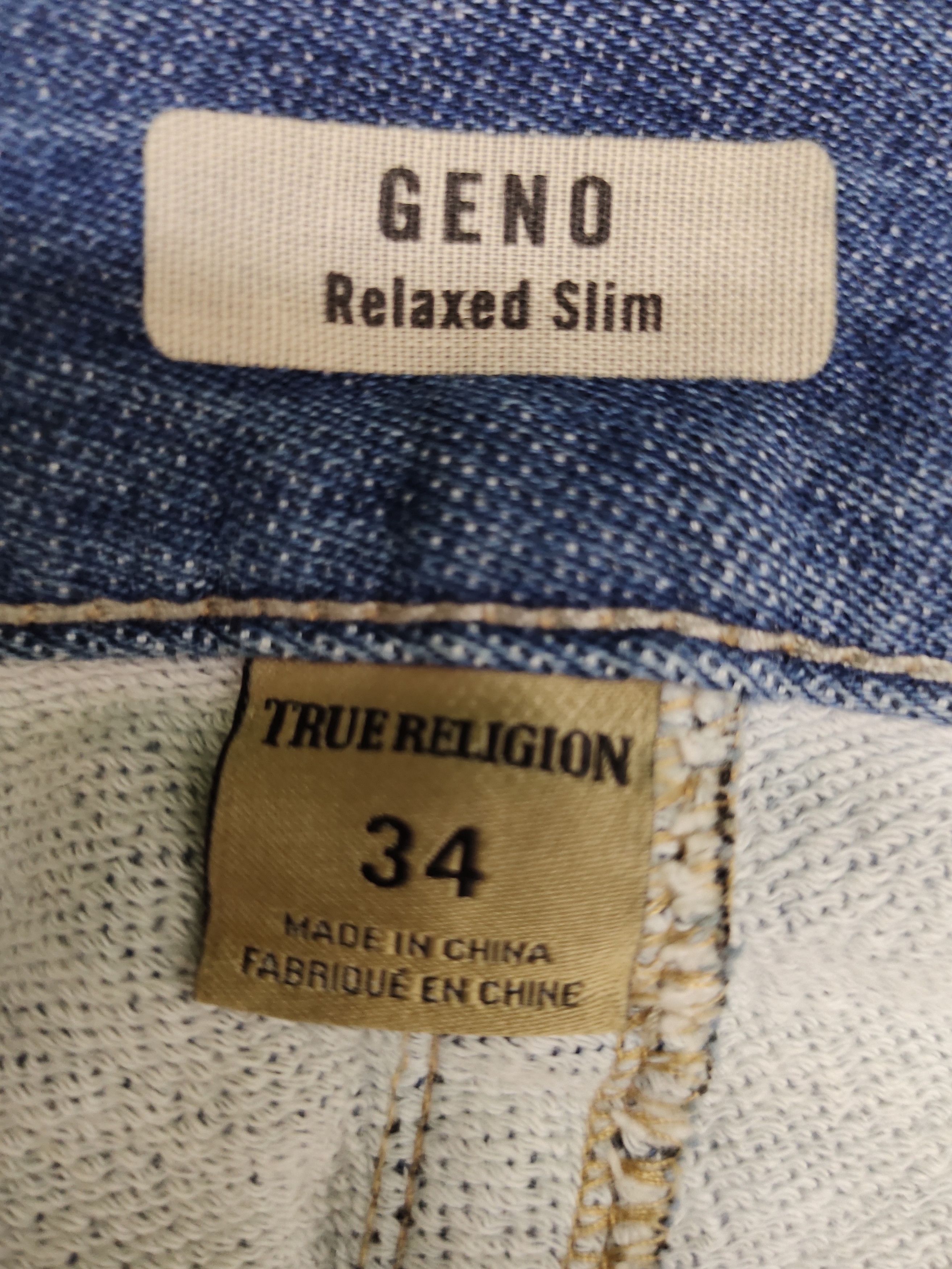 True Religion True Religion 'Geno' Relaxed Slim Soft Denim Pants Size US 34 / EU 50 - 17 Thumbnail
