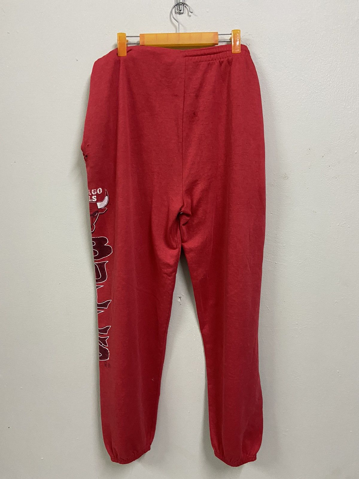 NBA × Vintage Vintage 90s Chicago Bulls by Team Rated Sweatpants Size US 36 / EU 52 - 12 Thumbnail