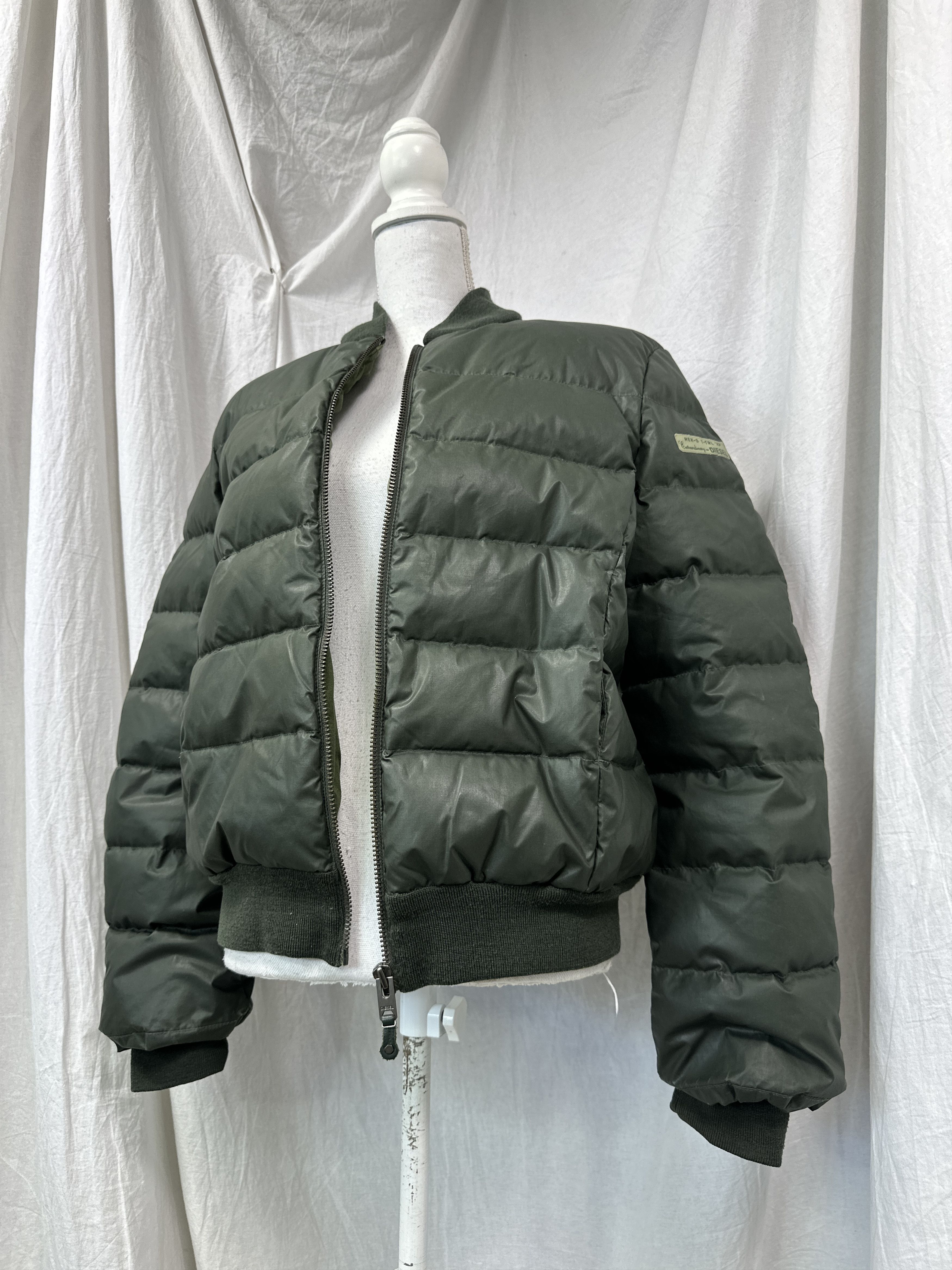 Diesel Vintage Avant-Garde Cropped Diesel Bomber Jacket Y2K Size US L / EU 52-54 / 3 - 1 Thumbnail