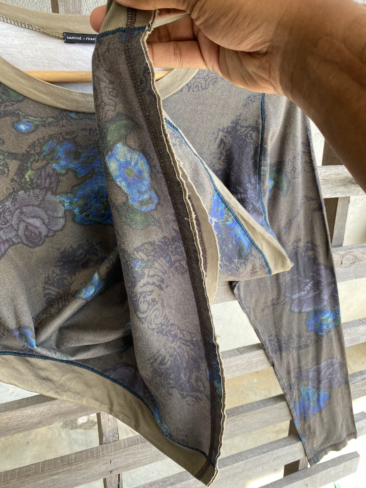 Marithe + Francois Girbaud 🔥 Rare 🔥 MFG floral longsleeve shirt Size L / US 10 / IT 46 - 6 Thumbnail