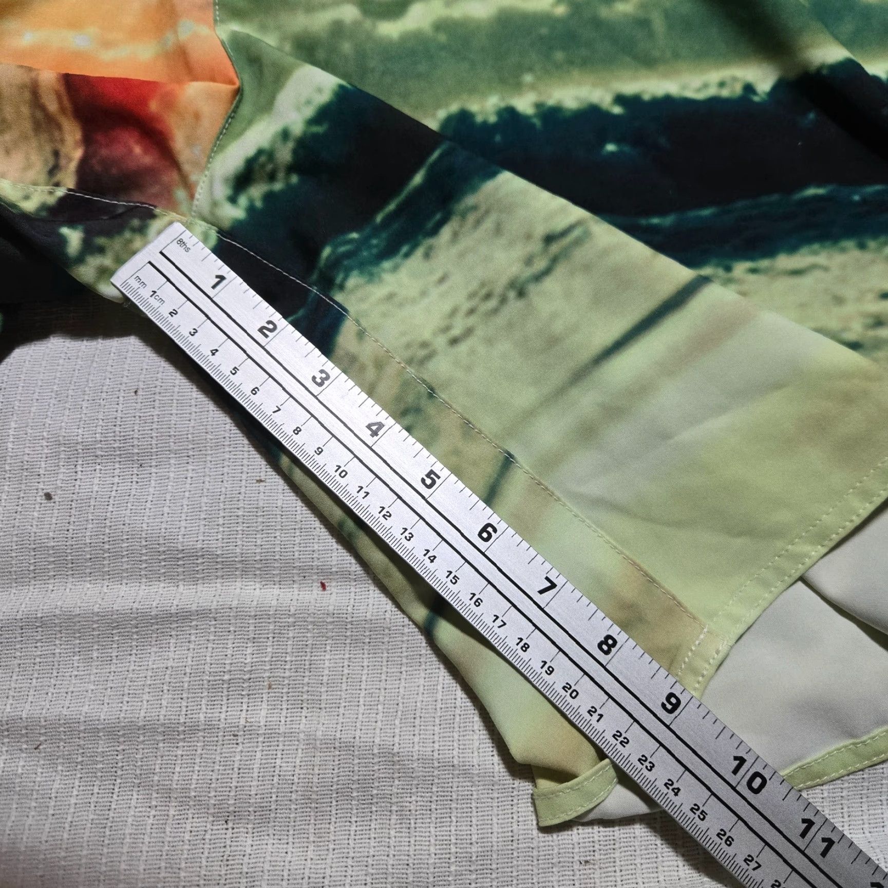 American Eagle Outfitters American Eagle Outfitters Swim Trunks Men's L Multicolor Patriotic Flag Drawstring Elastic Waist Pockets Size US 33 - 6 Thumbnail