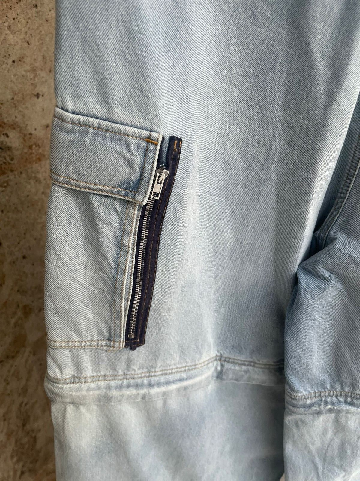 Vetements Triple Zip Baggy Jeans in Denim Light Blue Size US 30 / EU 46 - 18 Thumbnail