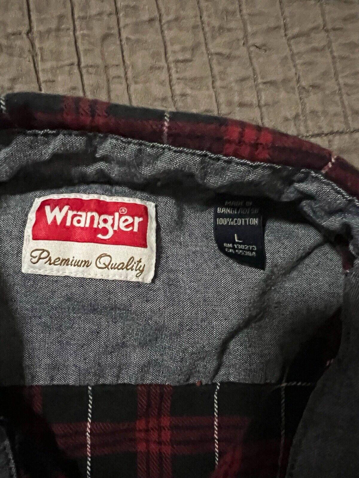 Wrangler Wrangler premium quality Shirt Men L Red Plaid Flannel Long Size US L / EU 52-54 / 3 - 2 Thumbnail