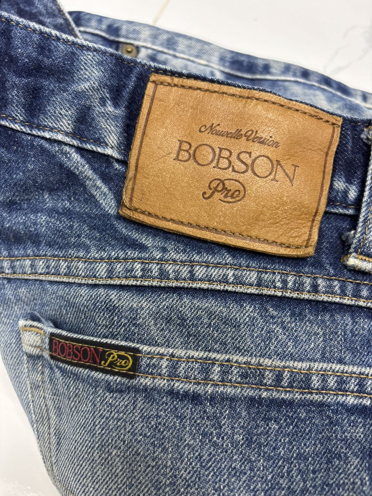 Kapital 🔥VINTAGE BOBSON JAPAN SASHIKO STITCH DENIM JEANS Size US 30 / EU 46 - 9 Thumbnail