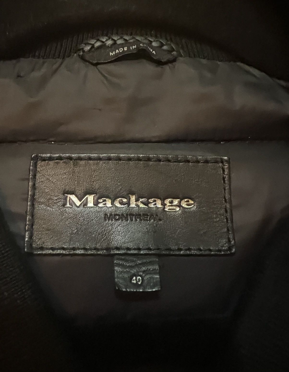 Mackage Mackage Black Leather Down Jacket Men’s Size 40/ Medium Size US M / EU 48-50 / 2 - 4 Thumbnail