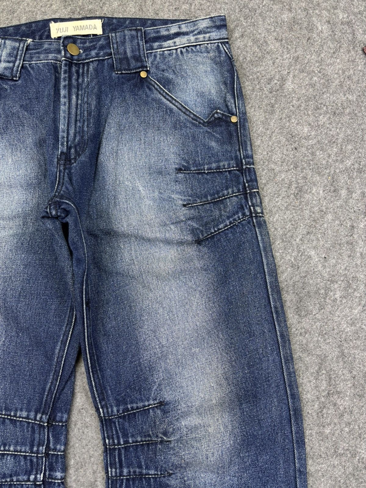 Yuji Yamada BAGGY Curved🔥YUJI YAMADA Japanese Designer Denim F911 Size US 32 / EU 48 - 3 Thumbnail