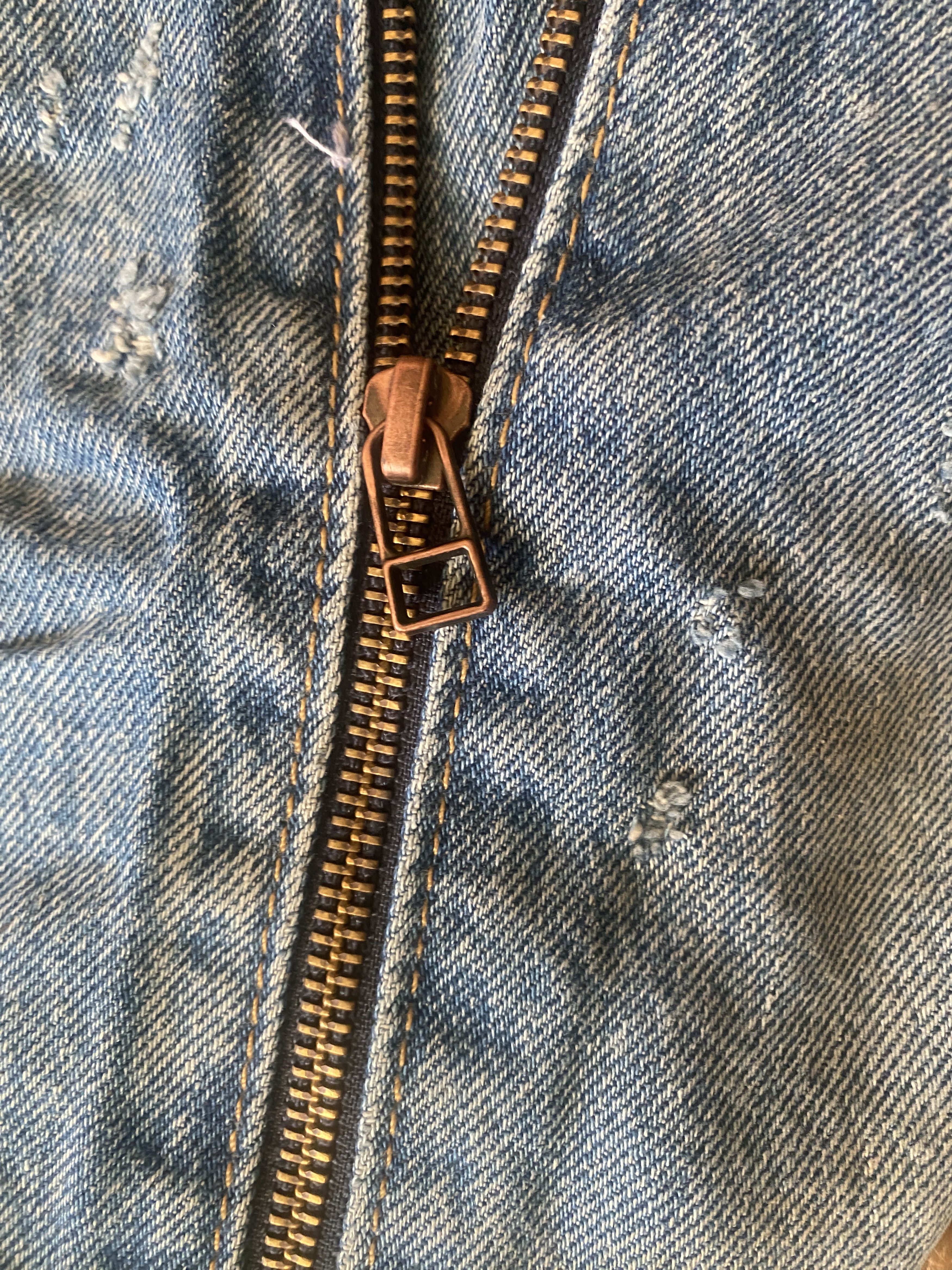 Zara Zara Flare Side Zip Jeans (Fits 28x33) Distressed Raw Hem Size US 28 / EU 44 - 3 Thumbnail