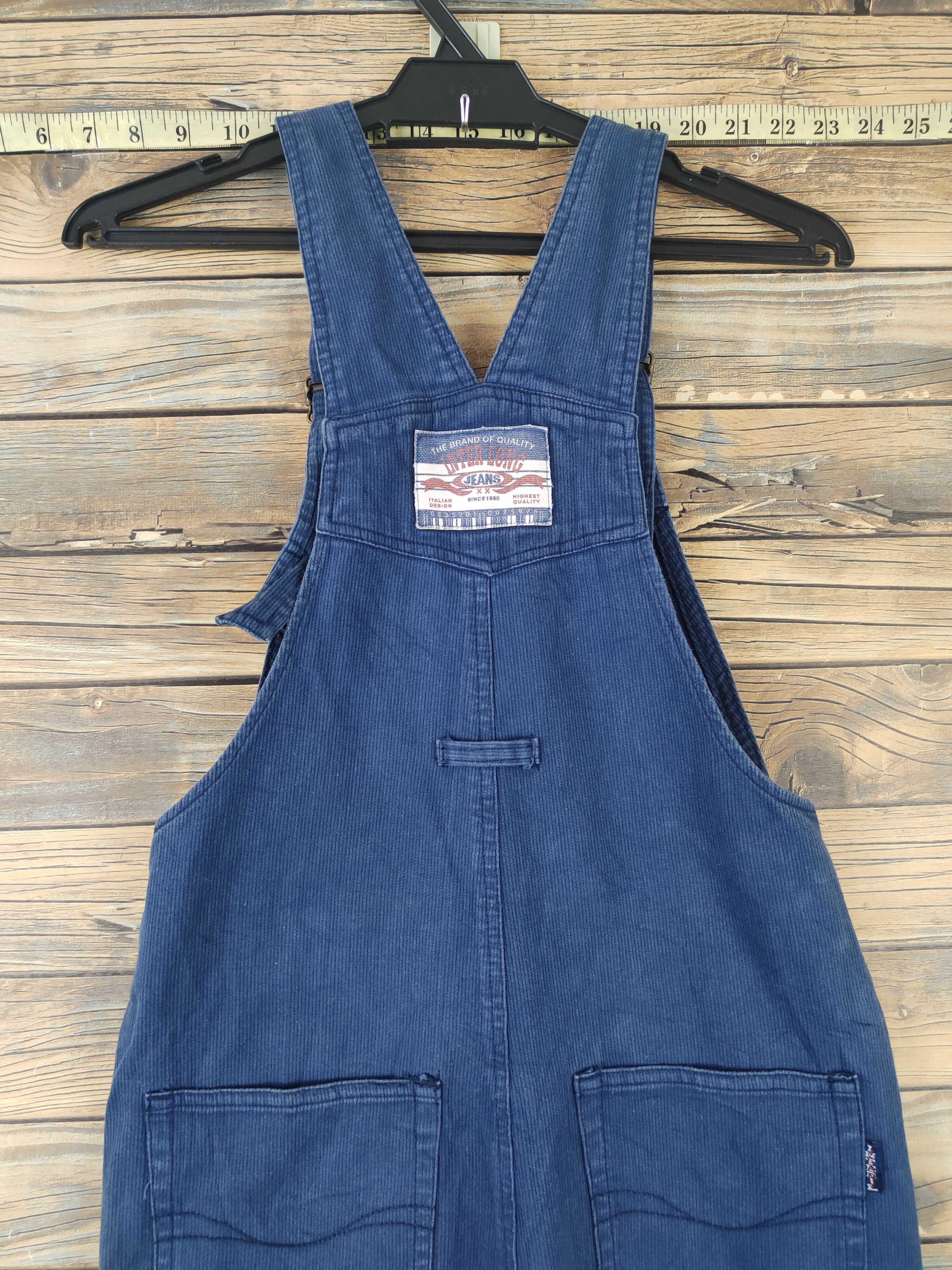 Japanese Brand × Vintage Vintage Streetwear by Inter Long Blue Denim Jumpsuits Size 28" / US 6 / IT 42 - 12 Thumbnail