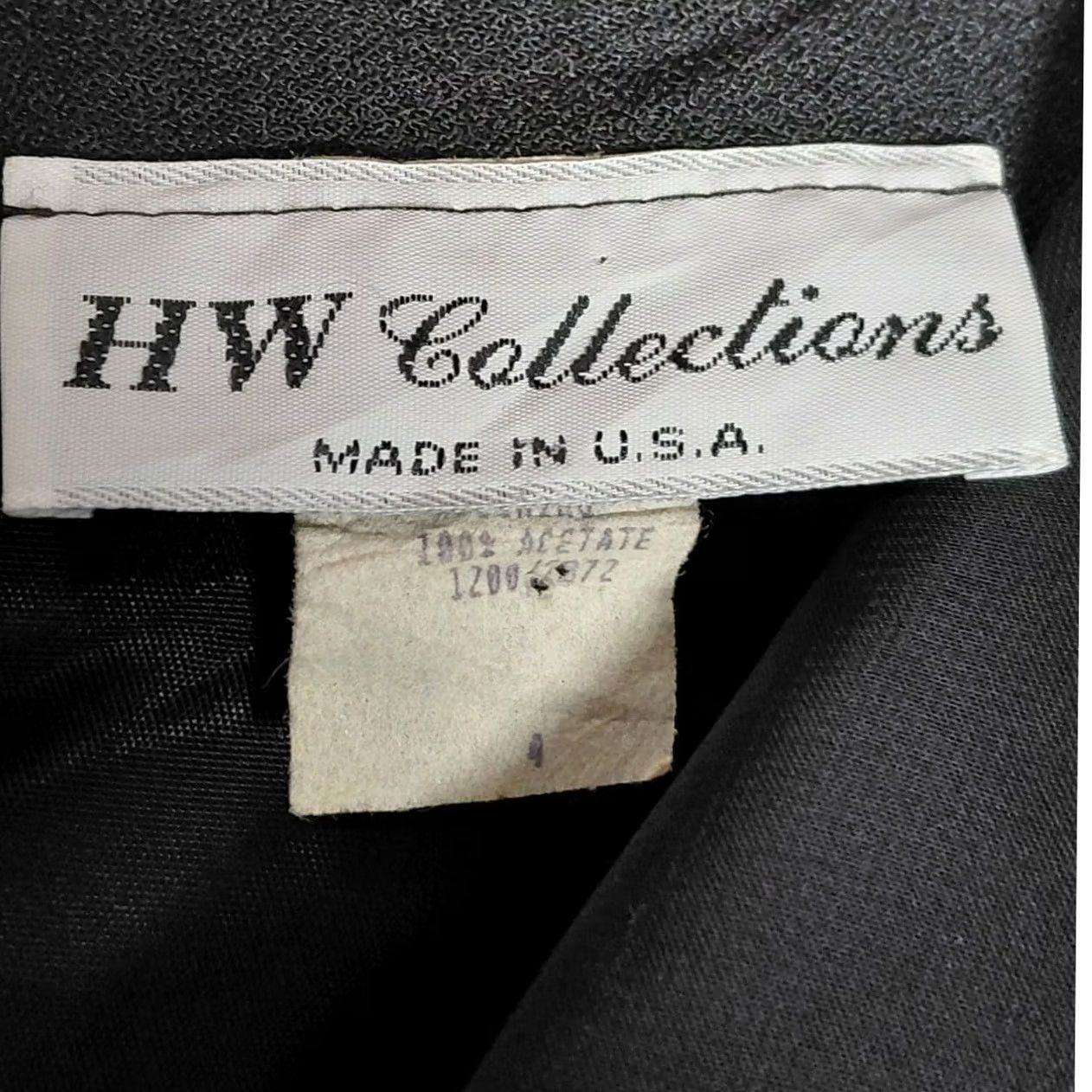Vintage HW Collections Black Dress Solid Sleeveless Knee Length Women Size 4 Size S / US 4 / IT 40 - 4 Thumbnail