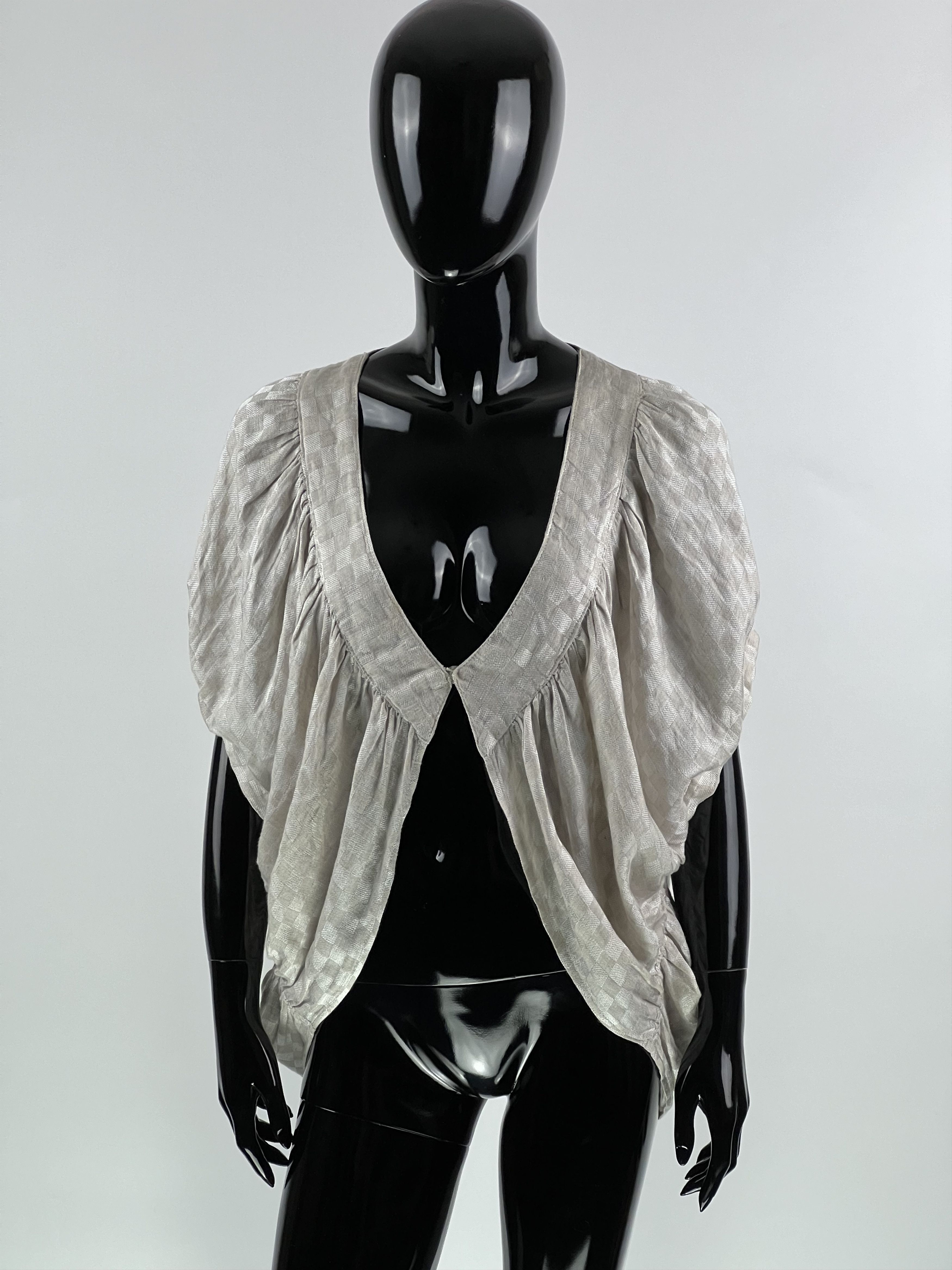 Designer La Bottega Di Brunella Linen Top Blouse One Size Size ONE SIZE - 1 Thumbnail