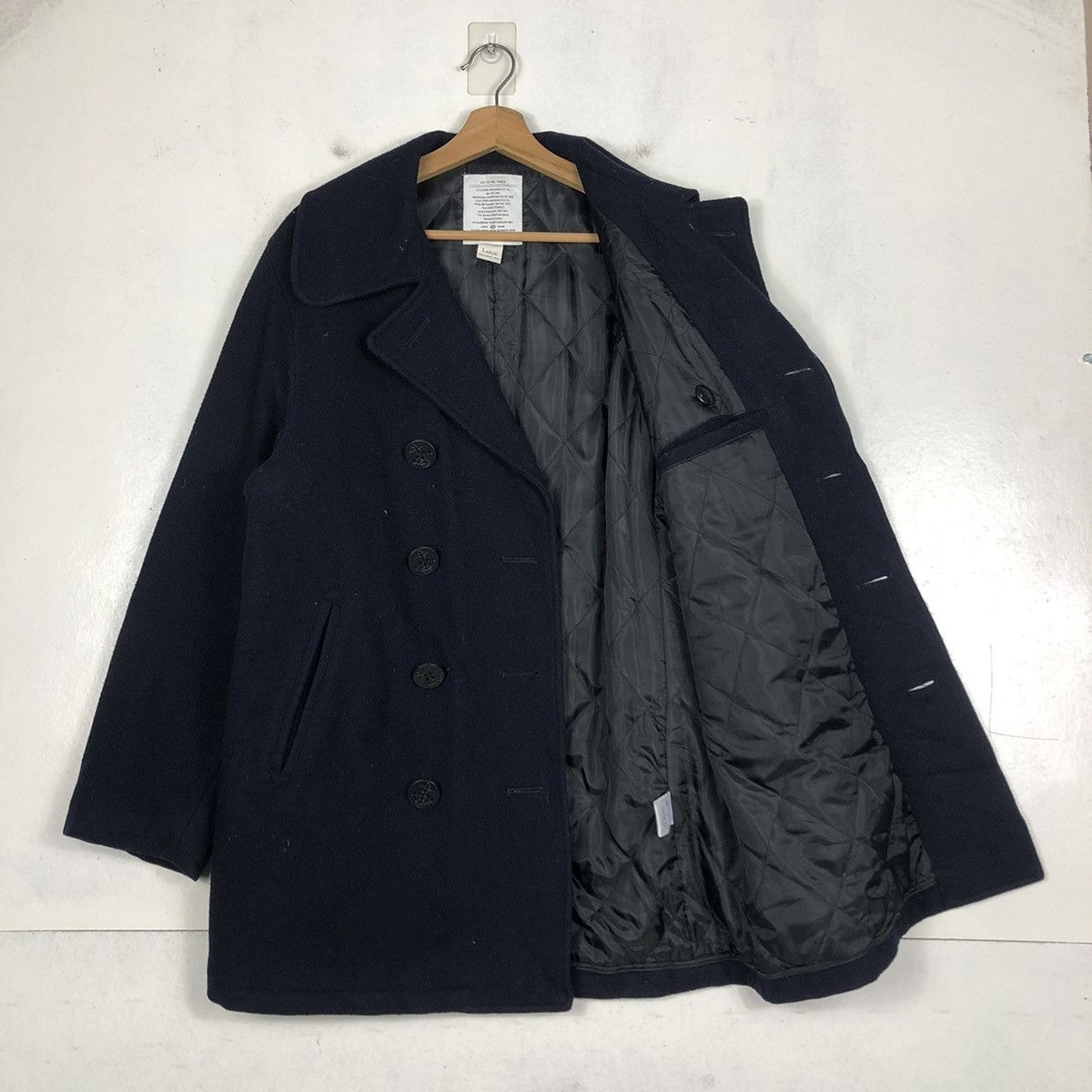 Edwin 📌VINTAGE WOOL BIKER JACKEG EDWIN COMPANY DOUBLE COLLAR Size US L / EU 52-54 / 3 - 12 Thumbnail