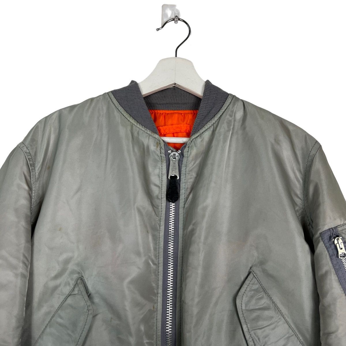 Alpha Industries 🔥 VINTAGE RIOT RIOT AFFA ALPHA MA-1 BOMBER JACKET Size US S / EU 44-46 / 1 - 3 Thumbnail
