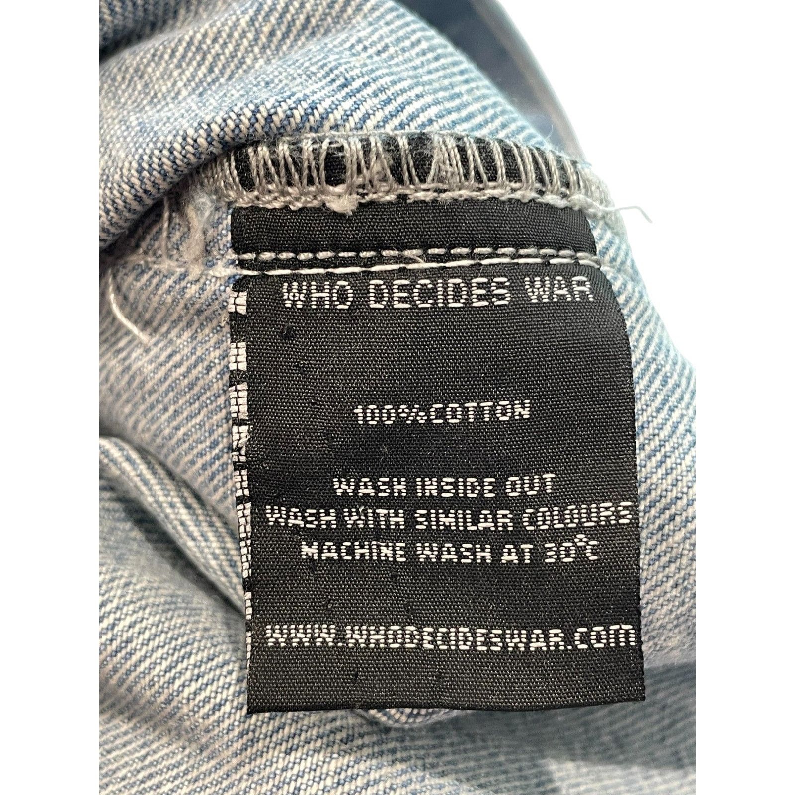 Who Decides War WDW Moto Light Wash Denim Jeans Size US L / EU 52-54 / 3 - 4 Thumbnail