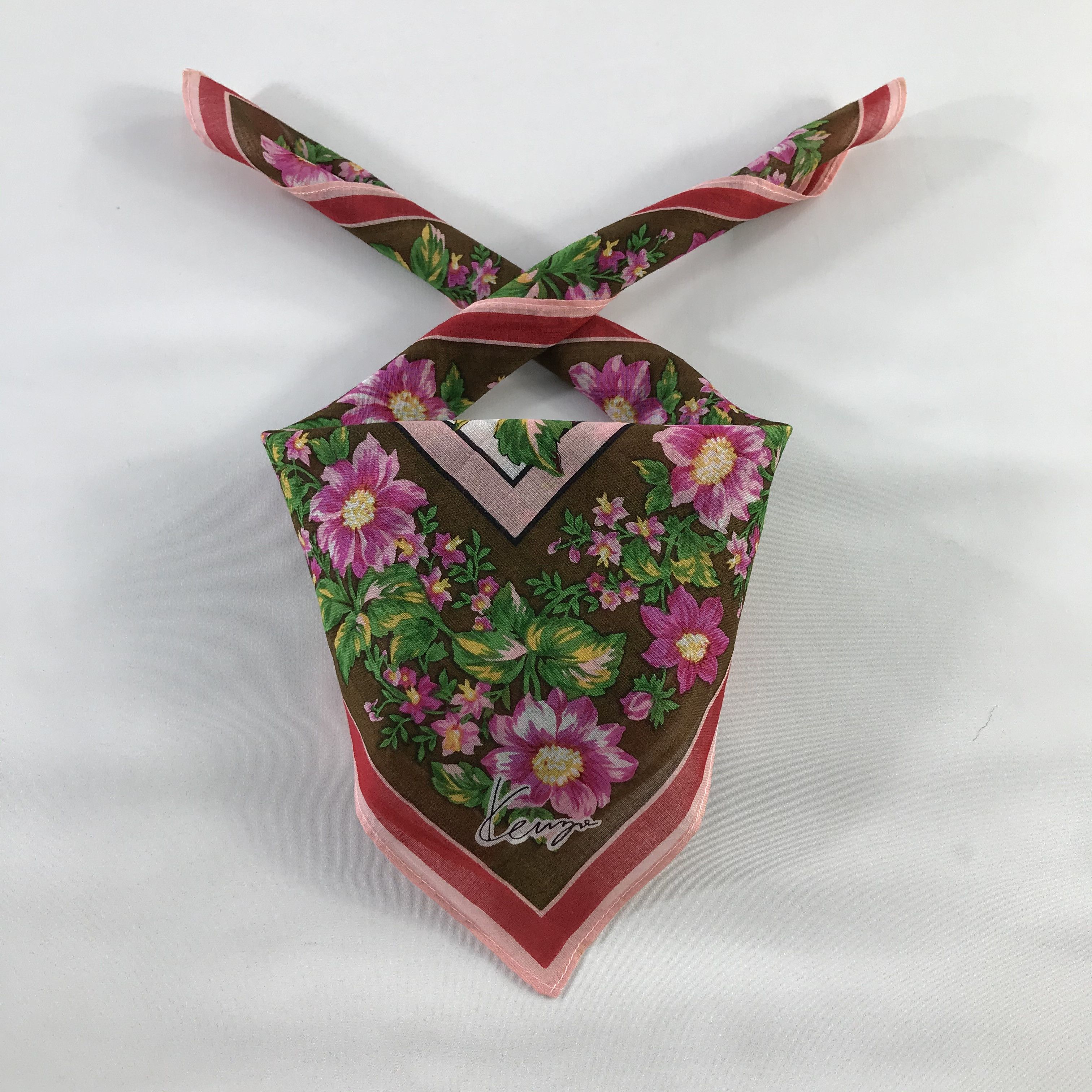 Kenzo × Vintage Kenzo Bandana / Handkerchief / Neckerchief - S375 Size ONE SIZE - 3 Thumbnail