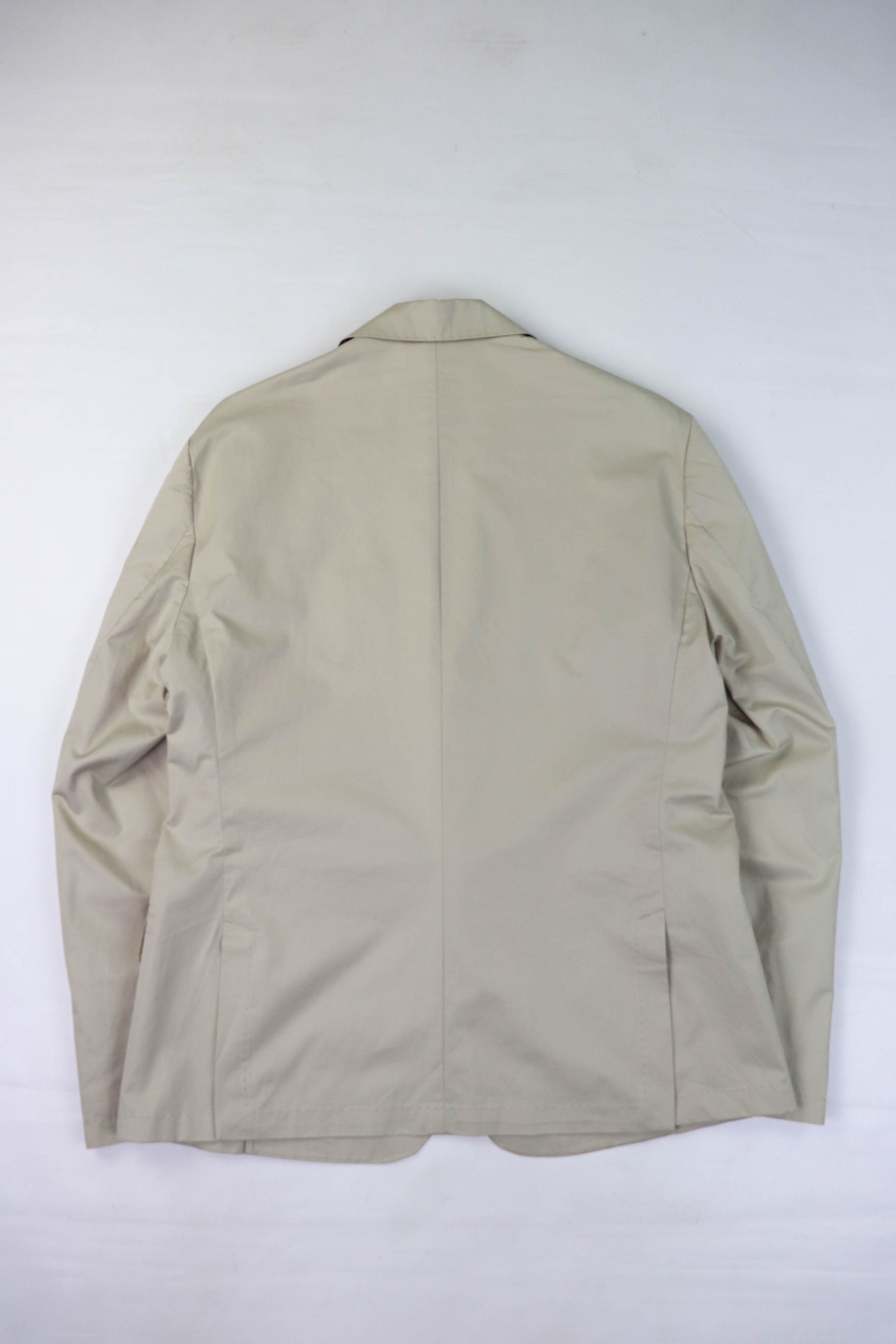 Aquascutum Aquascutum Made in Italy Light Beige Cotton Blazer Jacket Size 40S - 2 Thumbnail