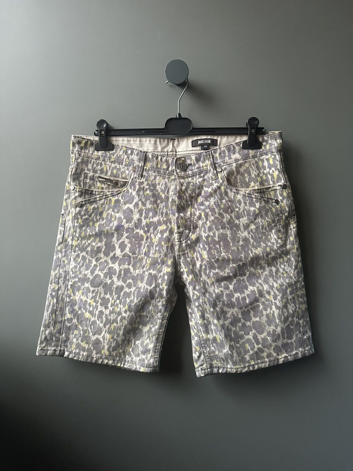 Just Cavalli Just Cavalli Denim Leopard Shorts Size 48 Size 34" / US 12 / IT 48 - 1 Thumbnail