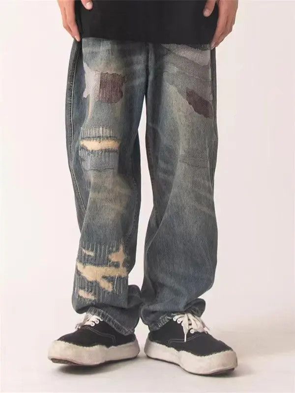 Designer × Japanese Brand Streetwear Designer Hip Hop Loose Casual Pants Size US 31 - 1 Thumbnail