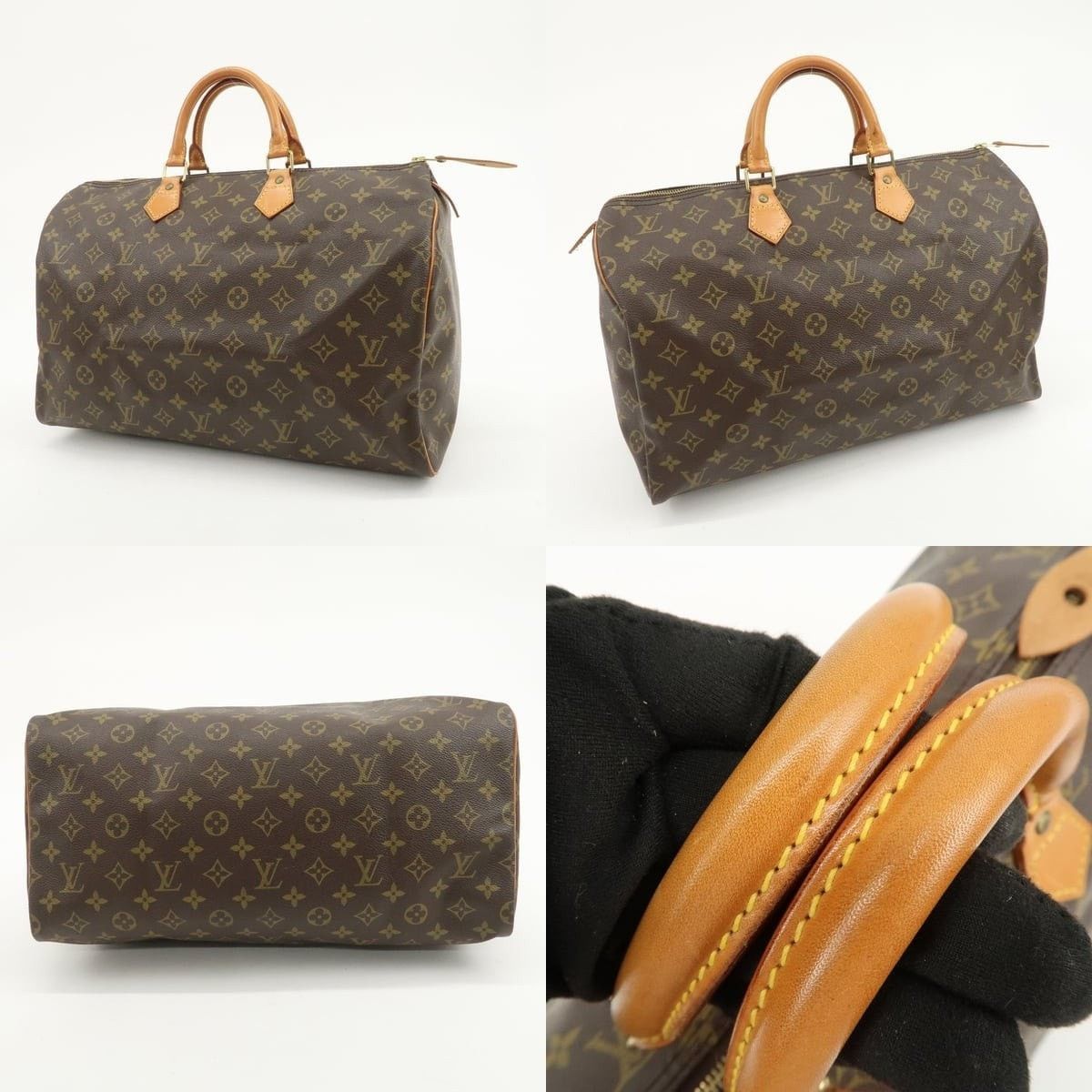 Louis Vuitton Louis Vuitton Monogram Speedy 40 Satchel Brown Size ONE SIZE - 3 Thumbnail