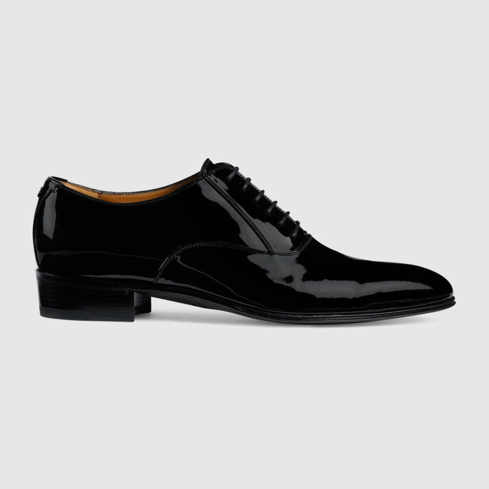 Gucci Gucci Double G Lace Up Patent Shoes Size US 5 / EU 37 - 1 Thumbnail