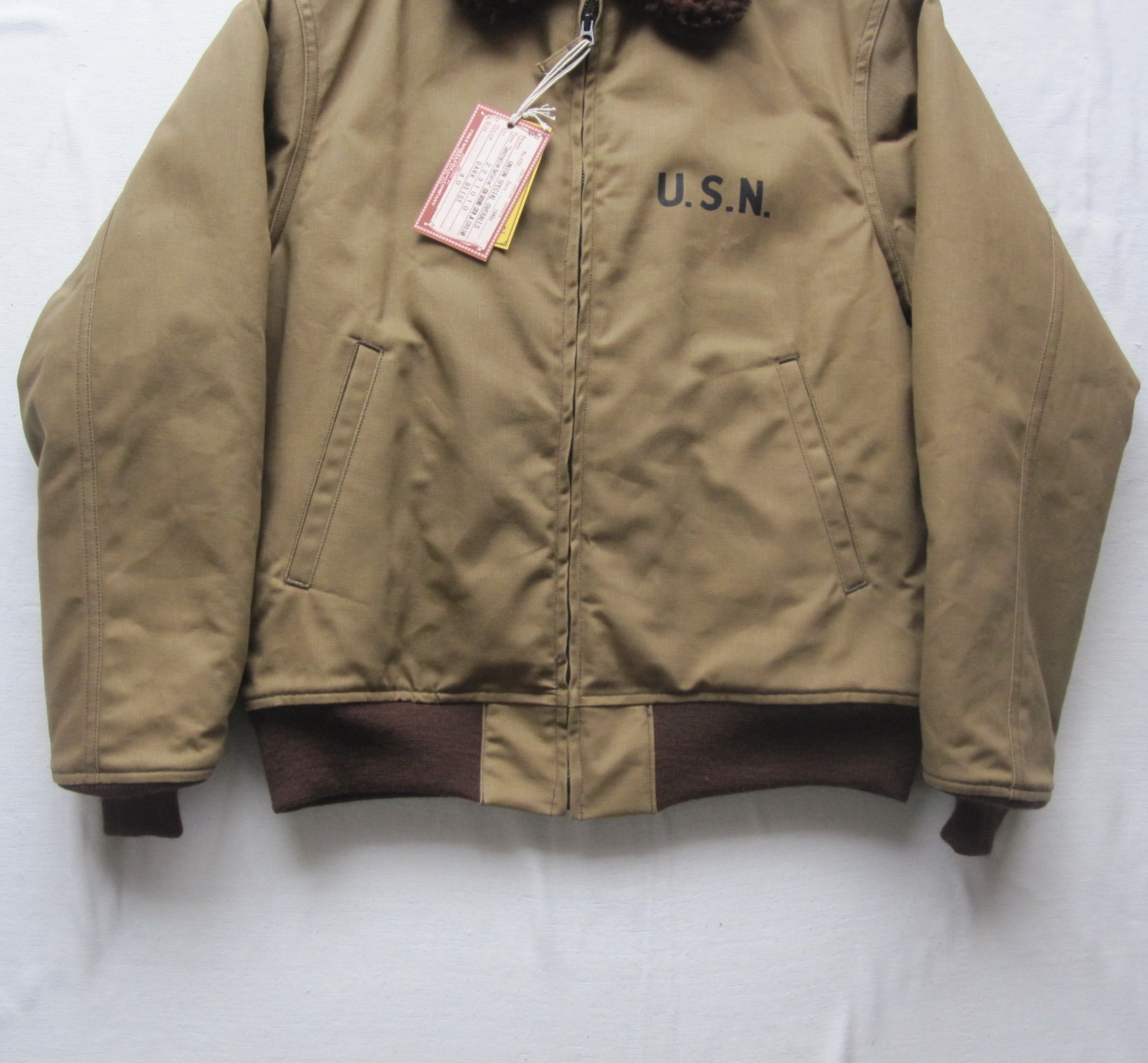 Freewheelers “USN GROUND CREW JACKET” 40 CIVILIAN MODEL Size US M / EU 48-50 / 2 - 8 Thumbnail