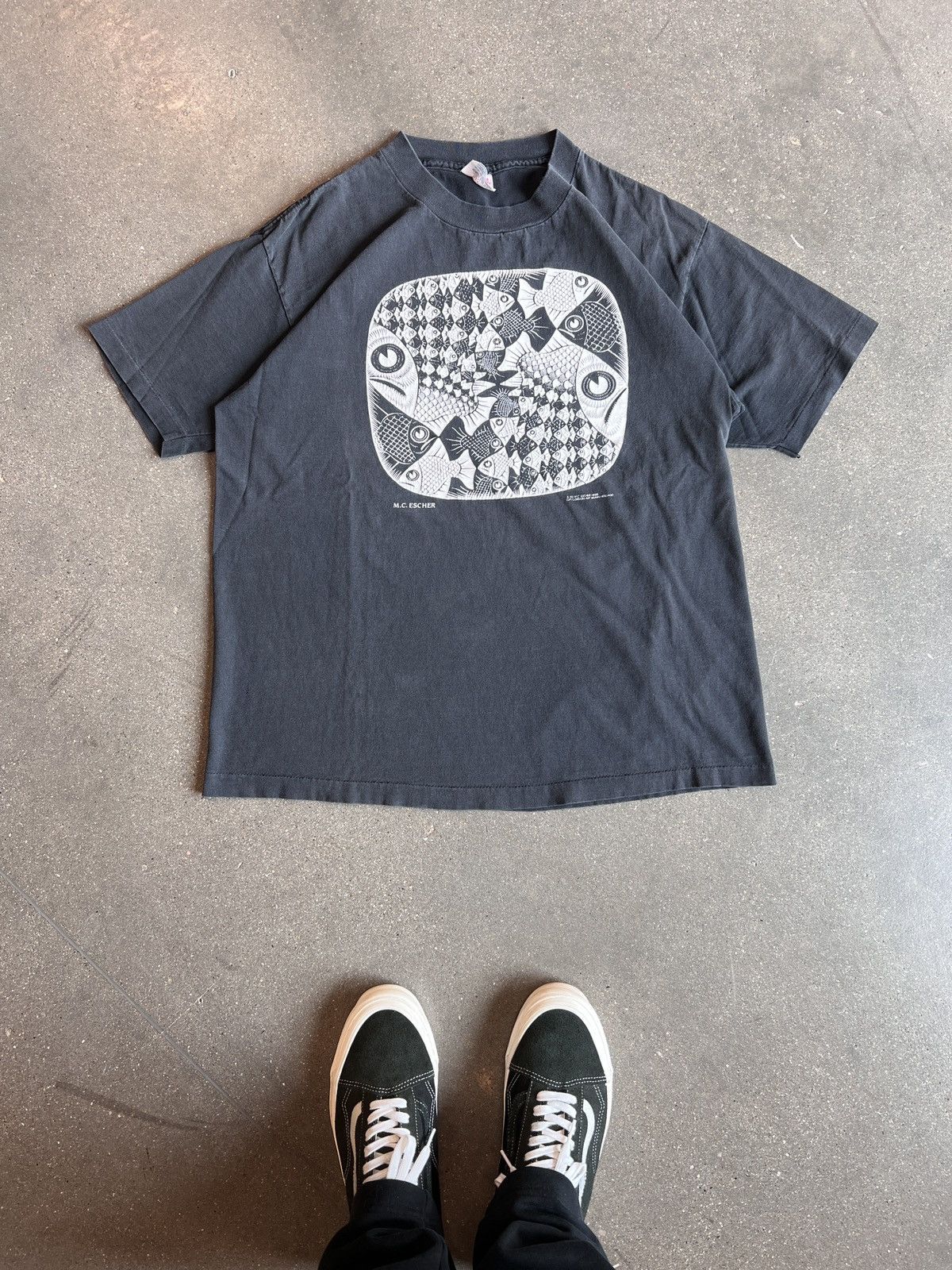 Art × Vintage MC Escher Fish Print XLarge | Grailed