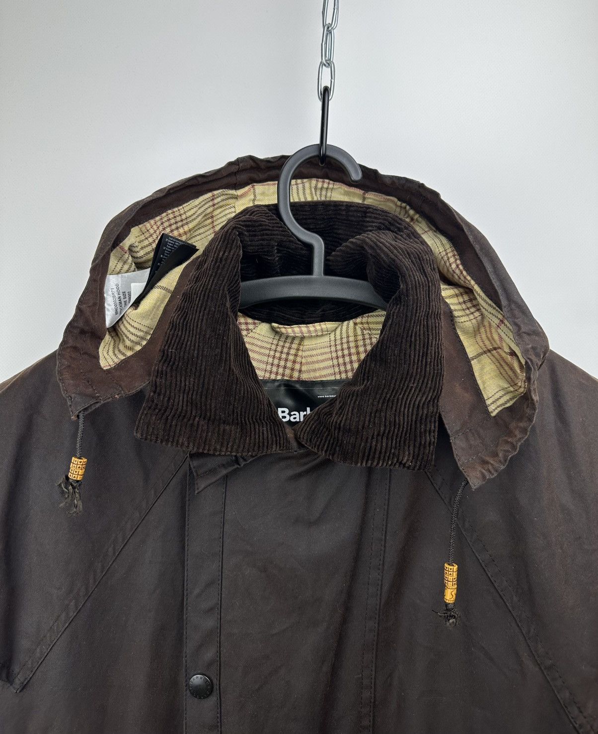 Barbour Barbour Stockman Waxed Cotton Hooded Long Coat Brown Size M Size US M / EU 48-50 / 2 - 3 Thumbnail