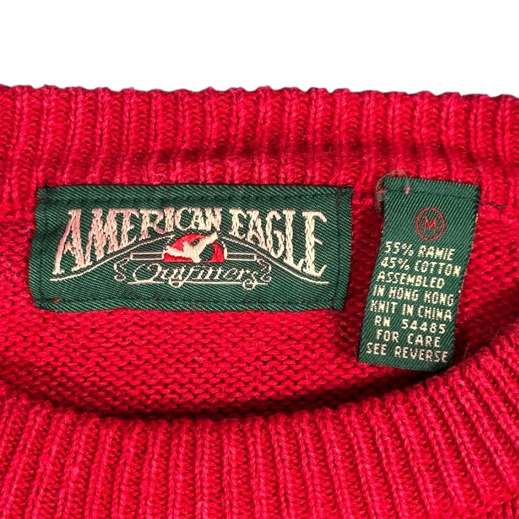 American Eagle Outfitters VINTAGE American Eagle Shirt Adult MEDIUM Red Cotton Knit 90s Mens Size US M / EU 48-50 / 2 - 4 Thumbnail