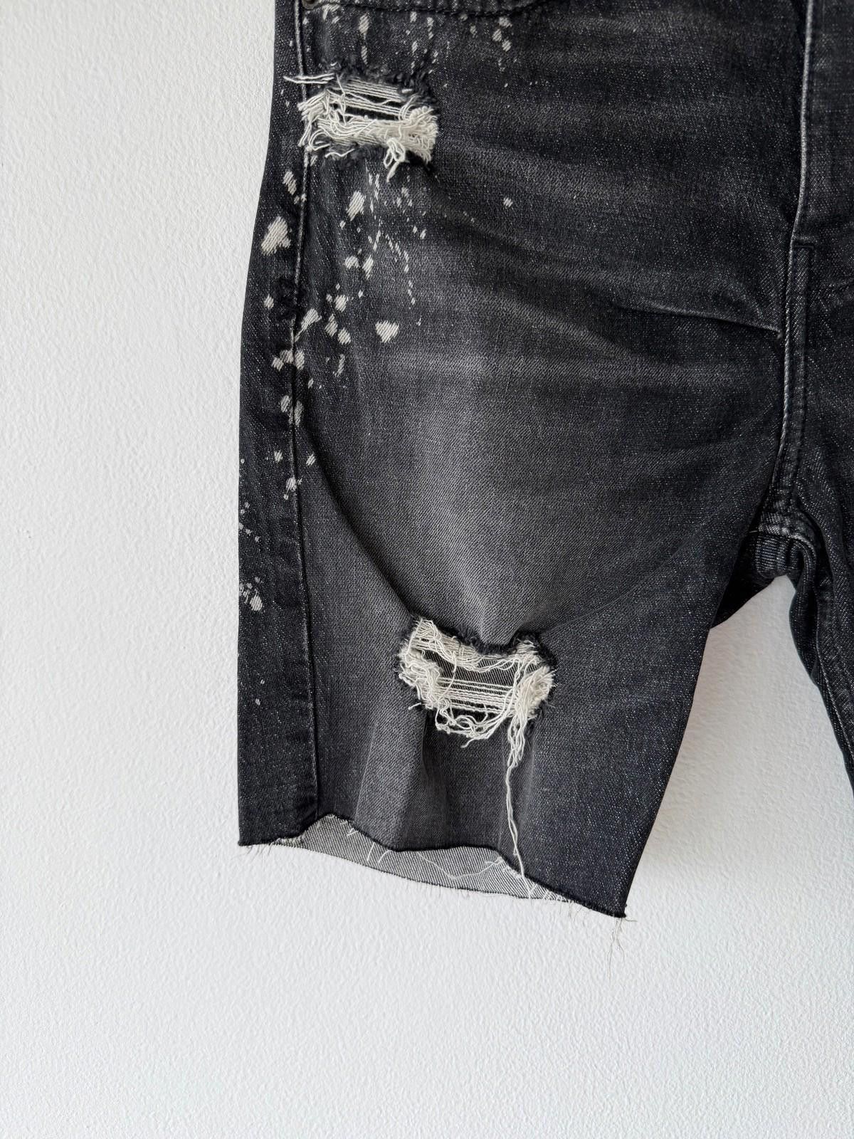 Ksubi new Ksubi mens denim shorts chopper grey black trashed 32 Size US 32 / EU 48 - 3 Thumbnail