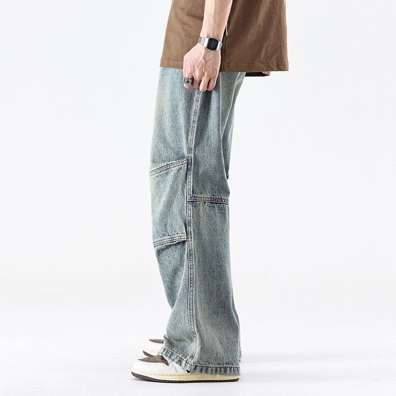 Vintage Men's American Retro Casual Wide-Leg Jeans Size US 32 / EU 48 - 3 Thumbnail