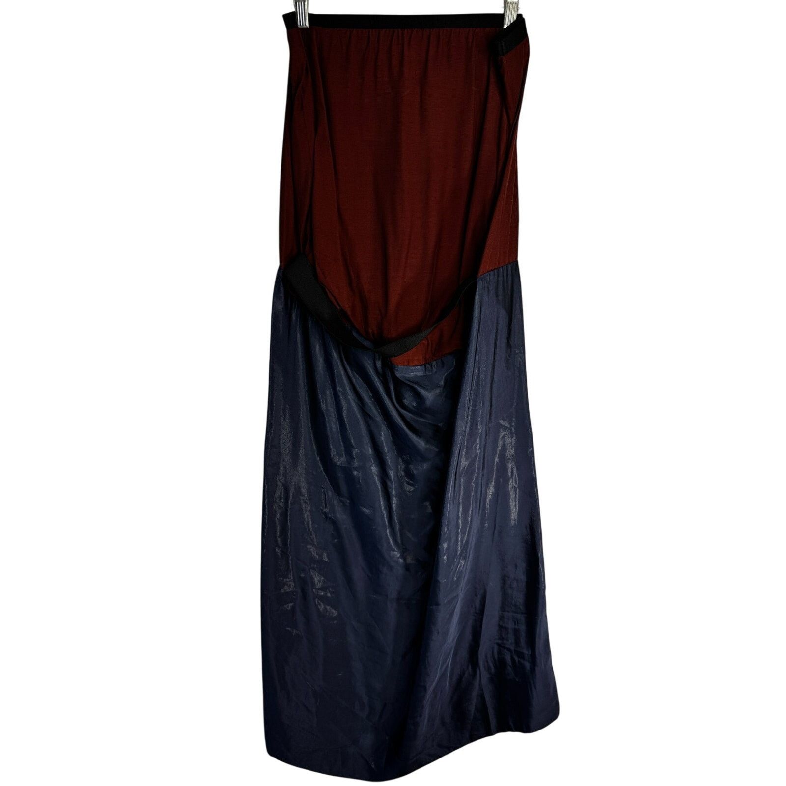 Marni Marni Dress Blue Burgundy Strapless Made Italy Strap size 44 Size XL / US 12-14 / IT 48-50 - 8 Thumbnail