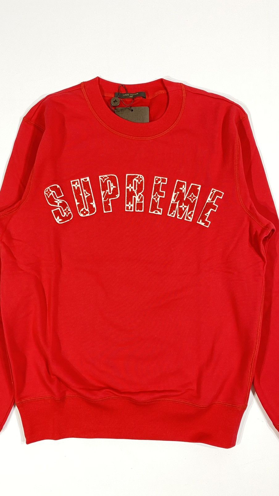 Louis Vuitton × Supreme LOUIS VUITTON X SUPREME S Sweatshirt Crew Neck Arc Logo Size US S / EU 44-46 / 1 - 2 Thumbnail