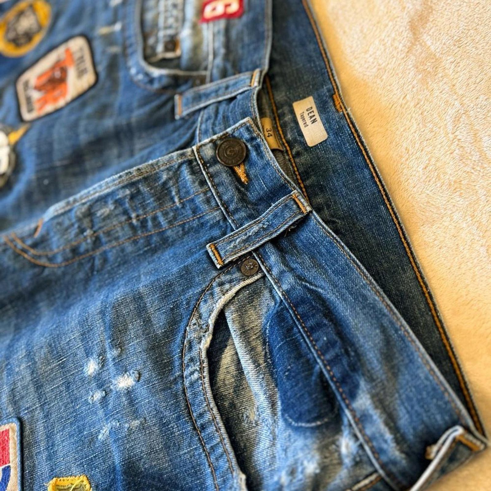 True Religion True Religion Rare Patch Denim Jeans - Unique Style Size US 34 / EU 50 - 4 Thumbnail