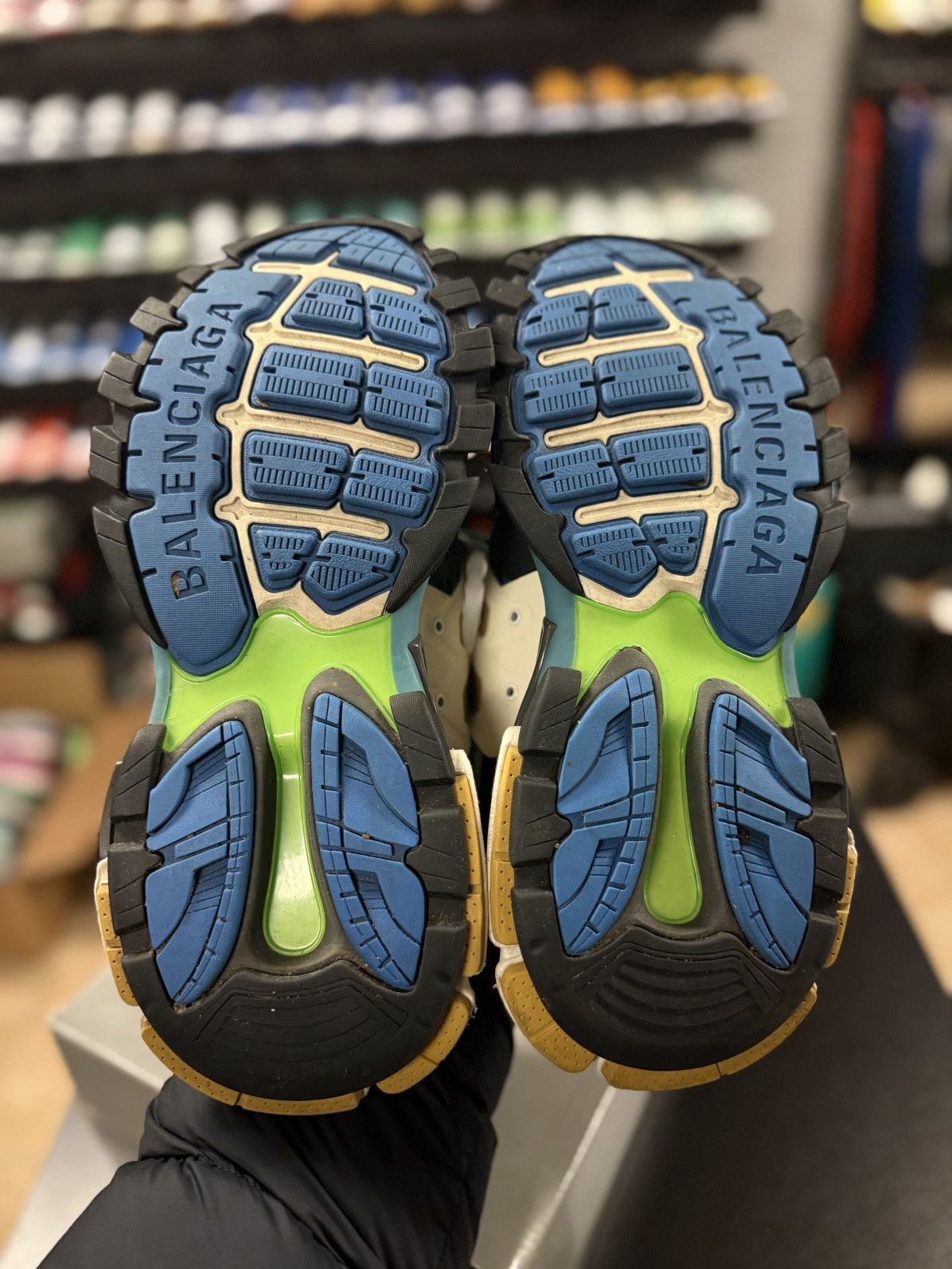 Balenciaga Balenciaga Track Green Blue Size 11US/44EU/10UK Size US 11 / EU 44 - 13 Thumbnail