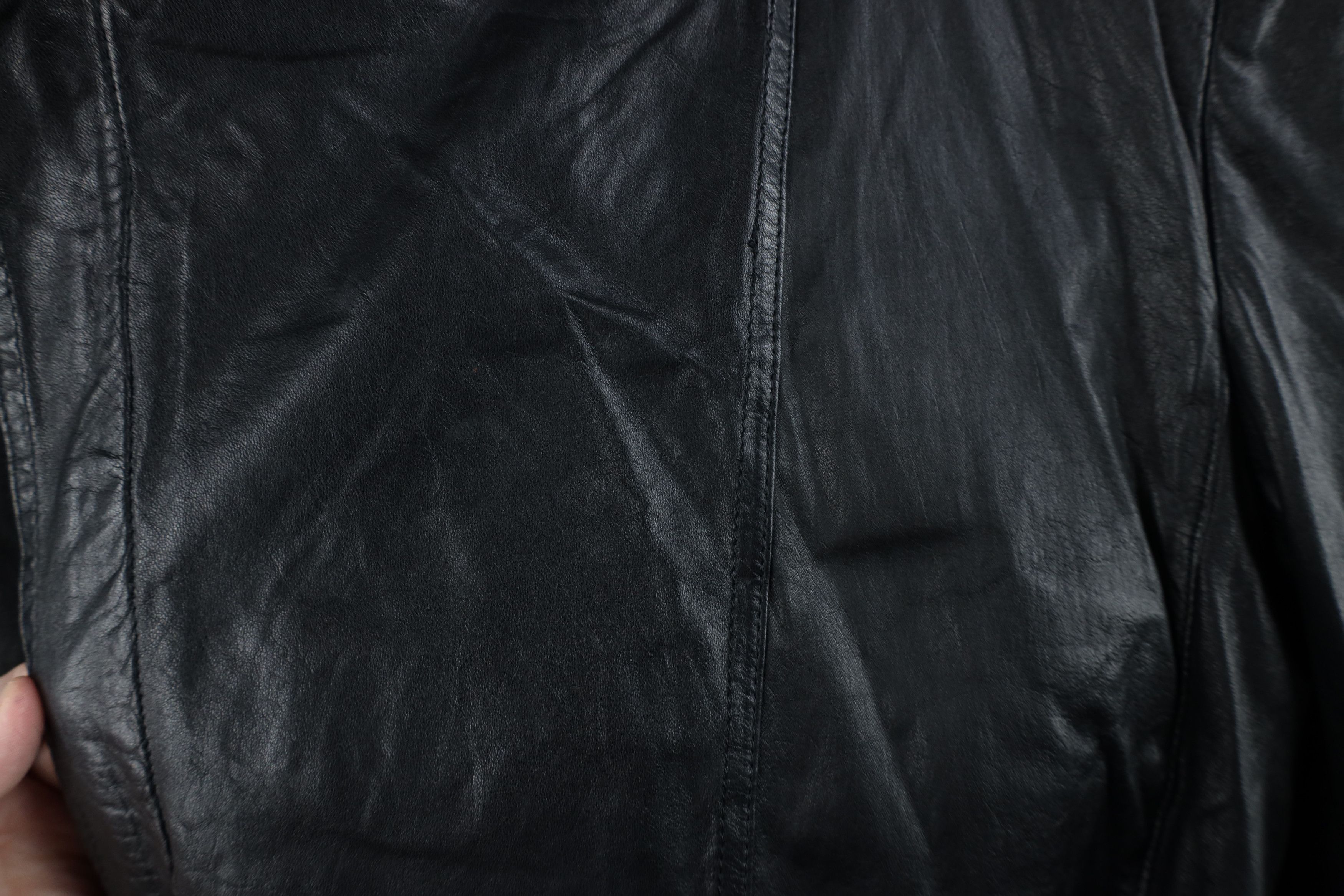 Vintage Vintage 80s 90s Streetwear Cafe Racer Bomber Jacket Black Size M / US 6-8 / IT 42-44 - 7 Thumbnail