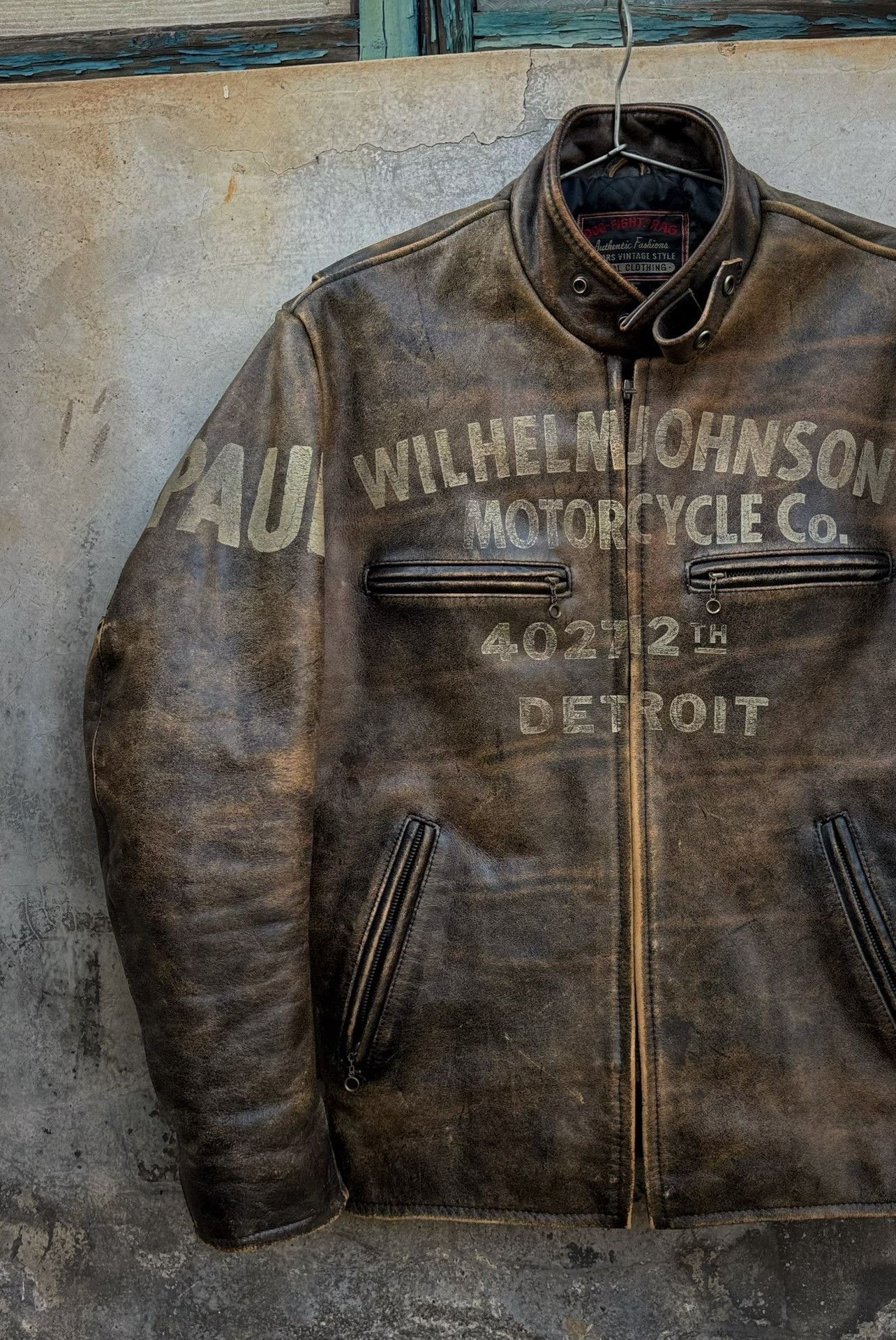 Vintage Vintage Dogfight Leather Jacket Size US M / EU 48-50 / 2 - 1 Thumbnail