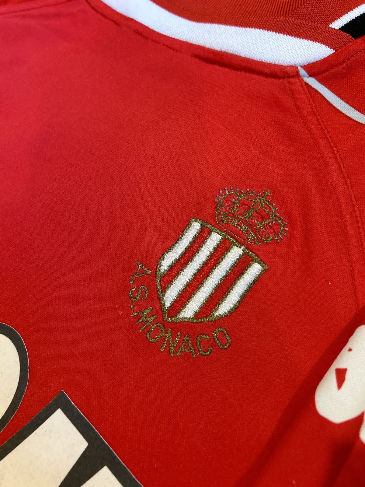 Kappa 99/00 AS Monaco Giuly Home Shirt Size US XL / EU 56 / 4 - 11 Thumbnail
