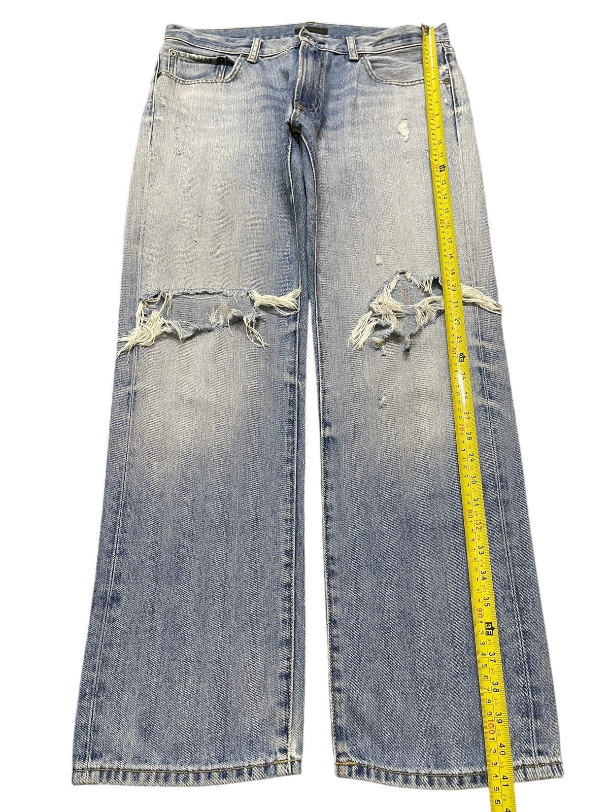 Uniqlo Vintage Japanese Uniqlo Faded Wash Style Distressed Jeans Size US 34 / EU 50 - 12 Thumbnail