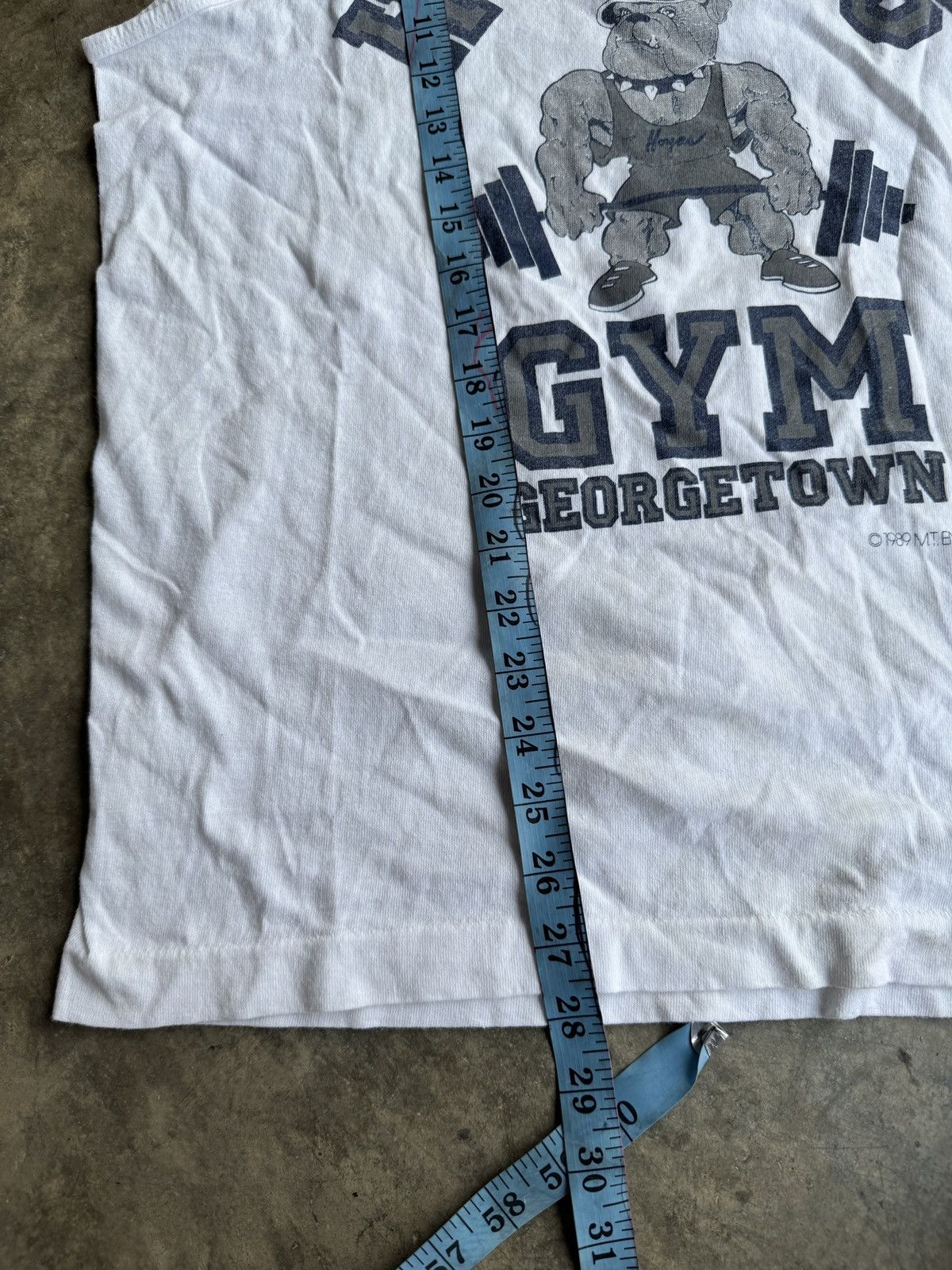Vintage *RARE* HOYA’S GYM GEORGETOWN 80s BODYBUILDING TANK TOP 1989 Size US XL / EU 56 / 4 - 5 Thumbnail