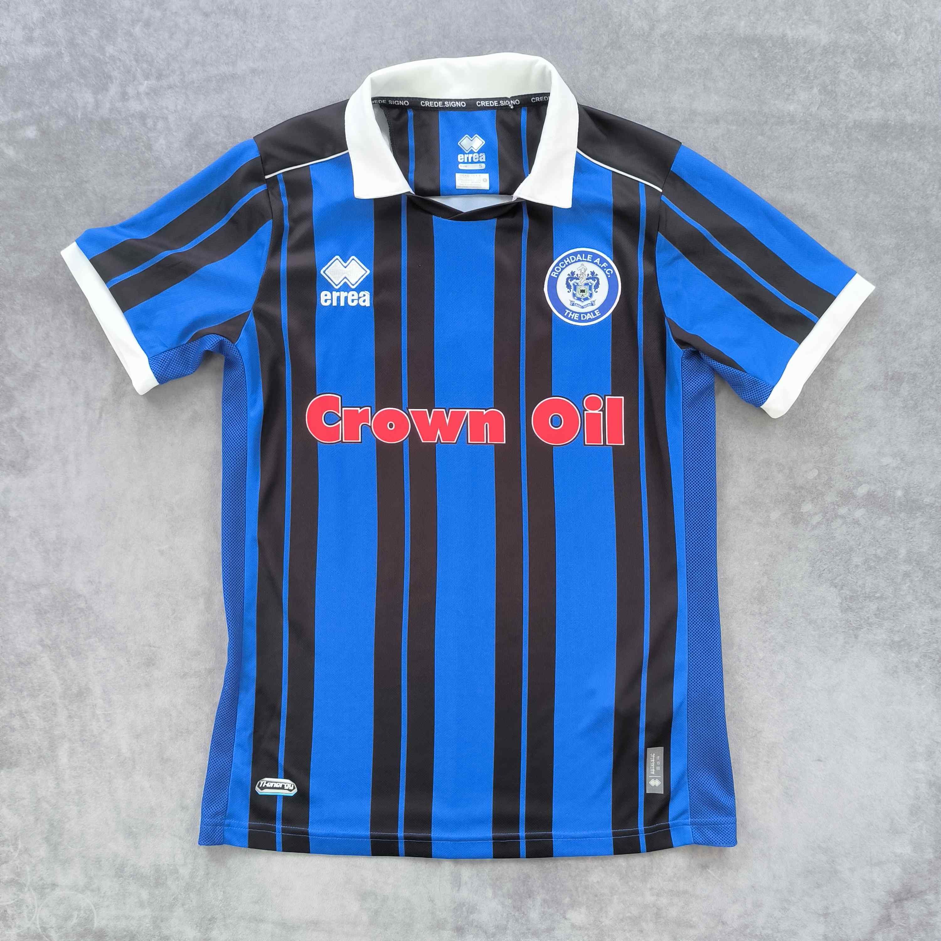 Errea Rochdale 2022-23 Errea home football jersey shirt size S Size US S / EU 44-46 / 1 - 1 Thumbnail