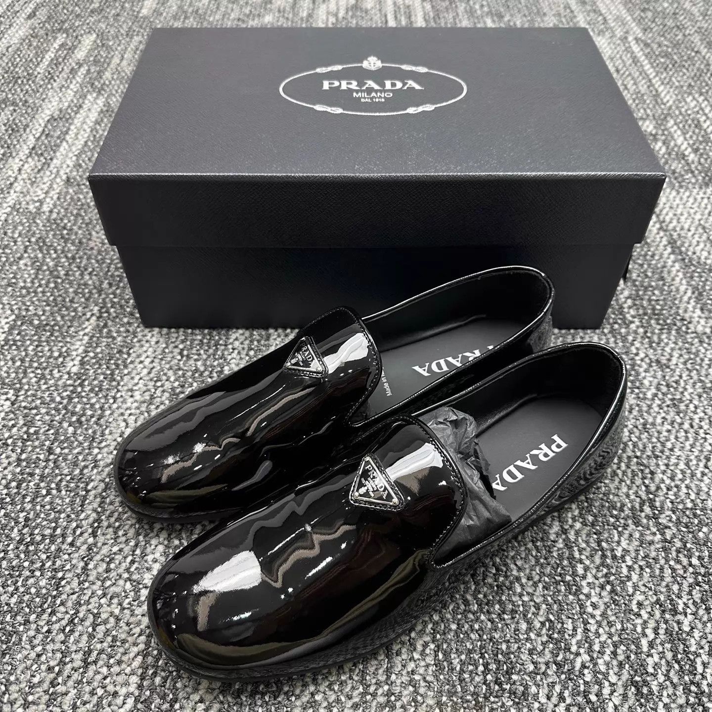 Prada Prada Triangle Logo Slip-On Loafer Size 43 Size US 9 / EU 42 - 1 Thumbnail