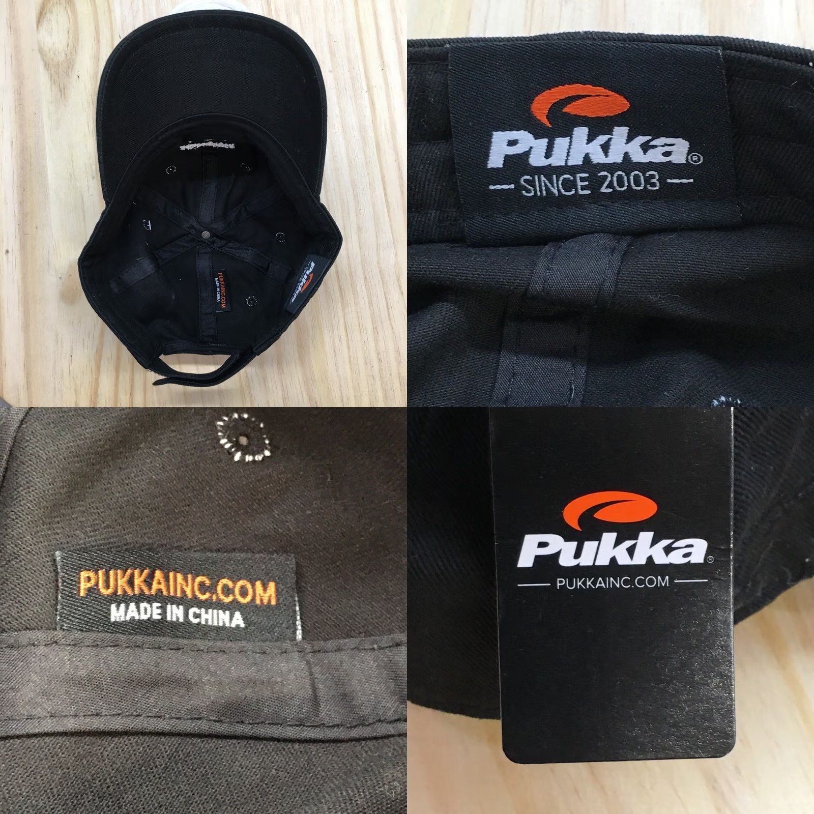 Logo 7 Pukka Edinburgh USA Baseball Cap Hat Mens One Size Black Embroidered Logo NEW Size ONE SIZE - 8 Thumbnail
