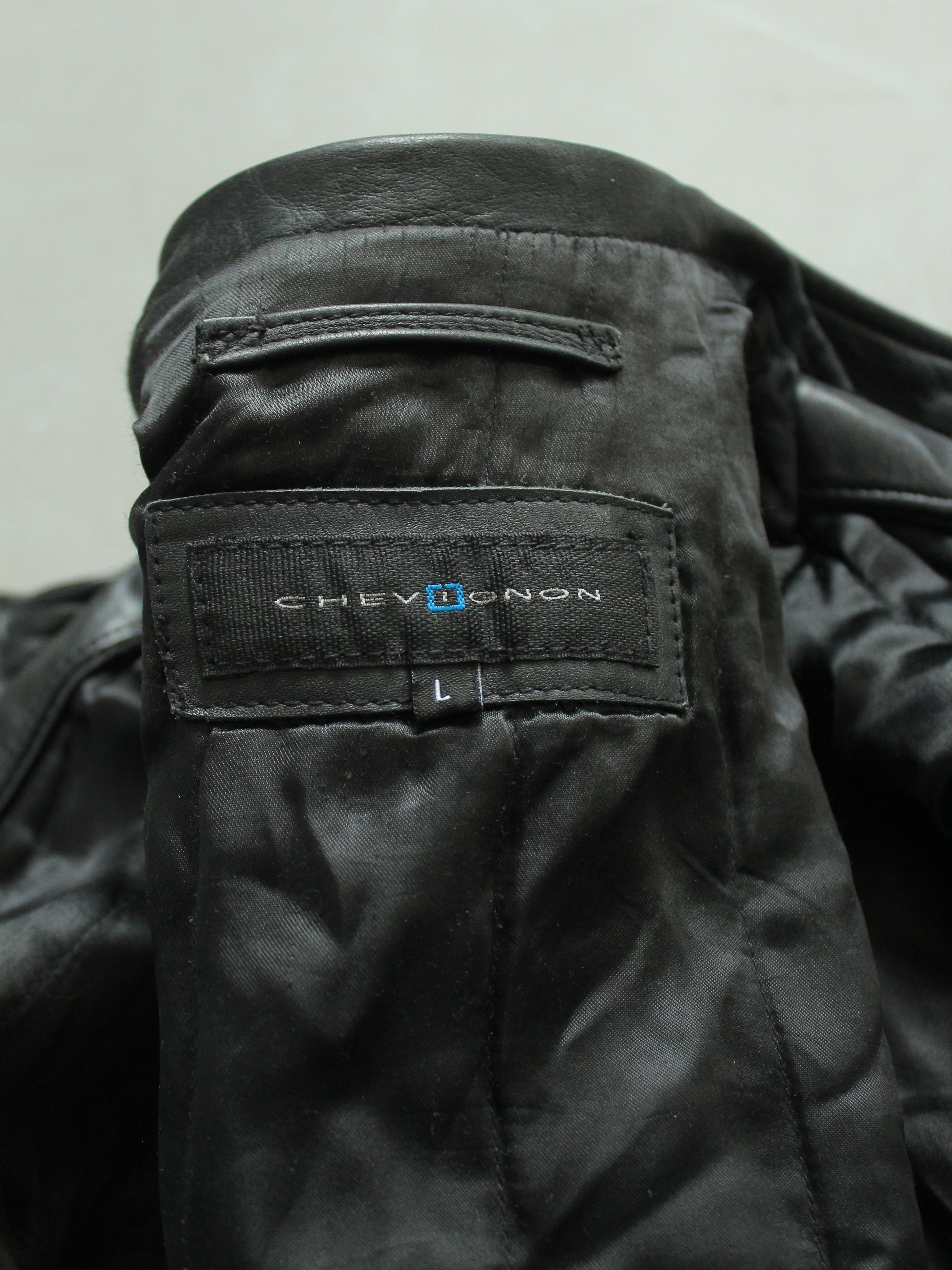Chevignon Chevignon Vintage Racer Leather Jacket Black M Size US M / EU 48-50 / 2 - 20 Thumbnail