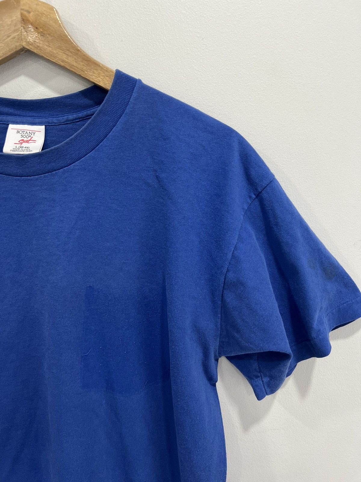 Japanese Brand Vintage 90s Blank Tee Shirt single stitch Size US L / EU 52-54 / 3 - 4 Thumbnail