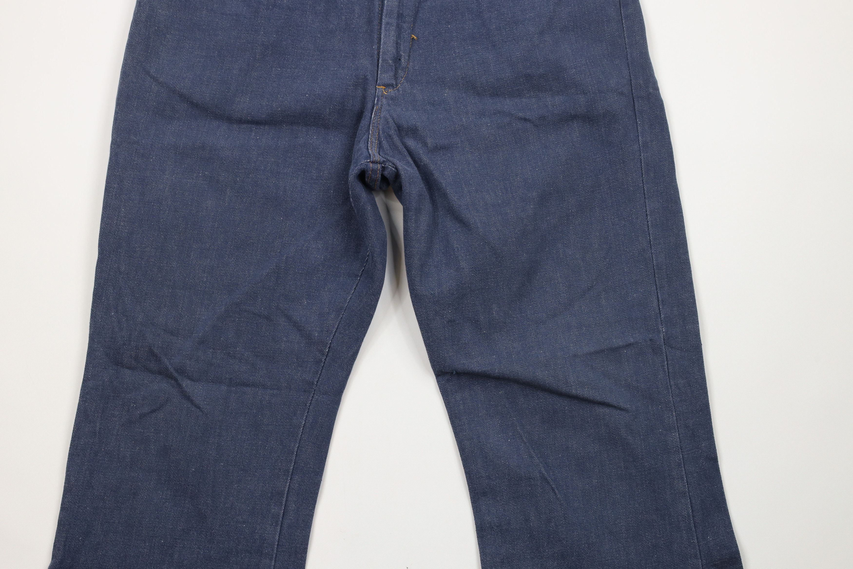 Vintage Vintage 70s Streetwear Wide Leg Bell Bottoms Jeans Blue USA Size 34 - 3 Thumbnail