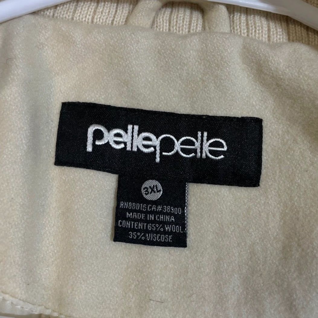 Pelle Pelle Pelle Pelle Utility Jacket 3XL Beige Wool Blend Full Zip Hip Hop Y2K Streetwear Mens Big & Tall Wool Beige 3XL Size US XXL / EU 58 / 5 - 4 Thumbnail