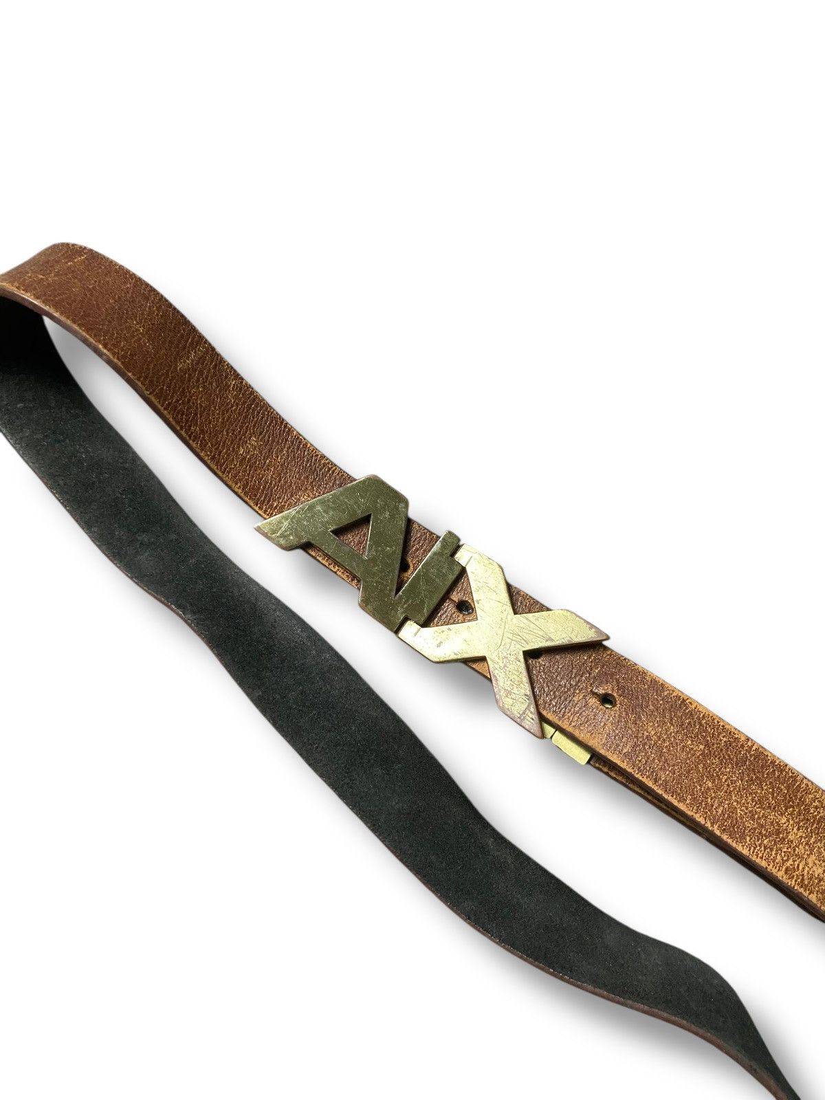 Armani Exchange Armani Exchange Leather Suede Belt (142) Size 36 - 3 Thumbnail