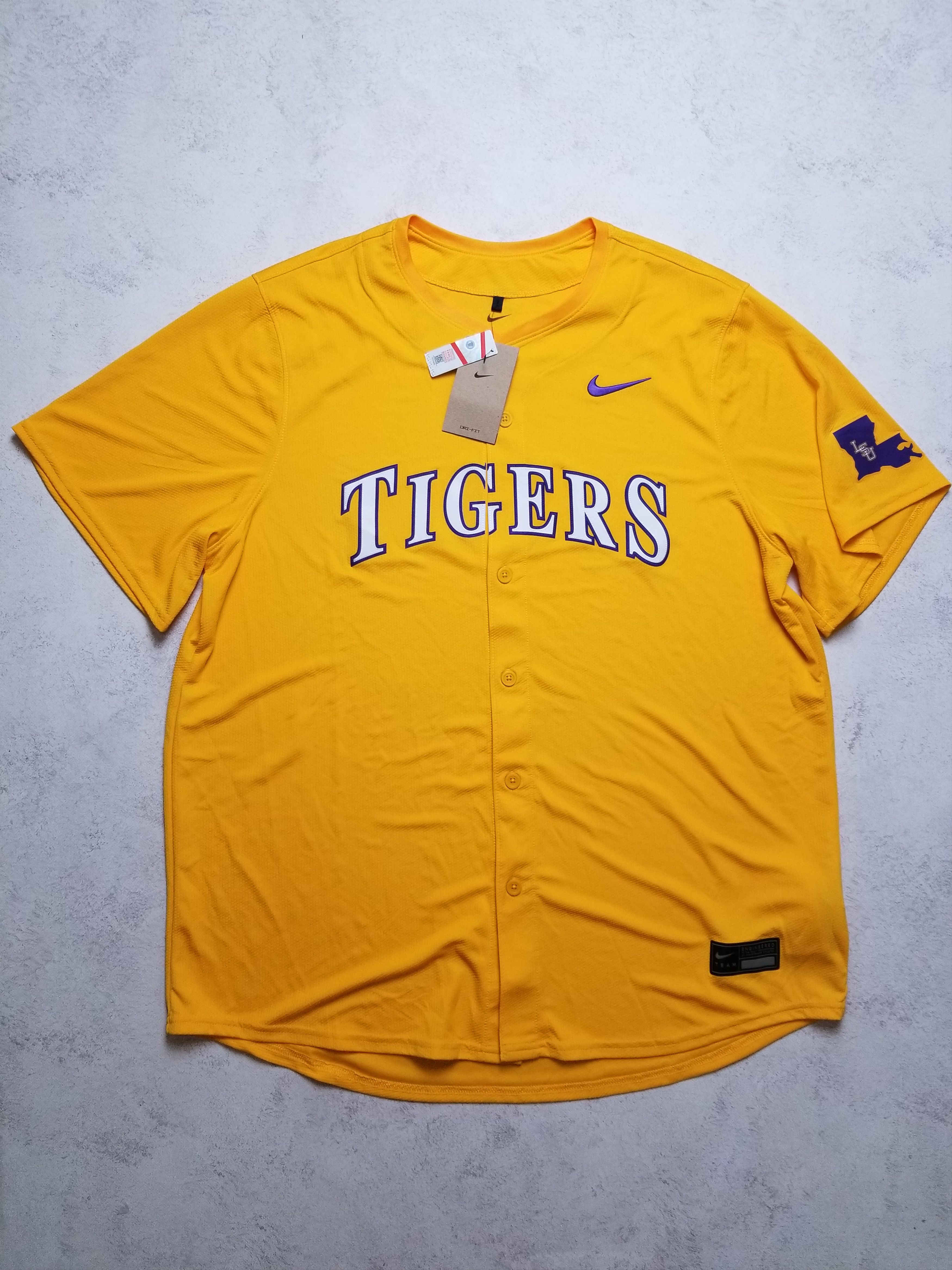 Nike Nike LSU Tigers College Limited Basketball Button Up Jersey Size US XXL / EU 58 / 5 - 1 Thumbnail