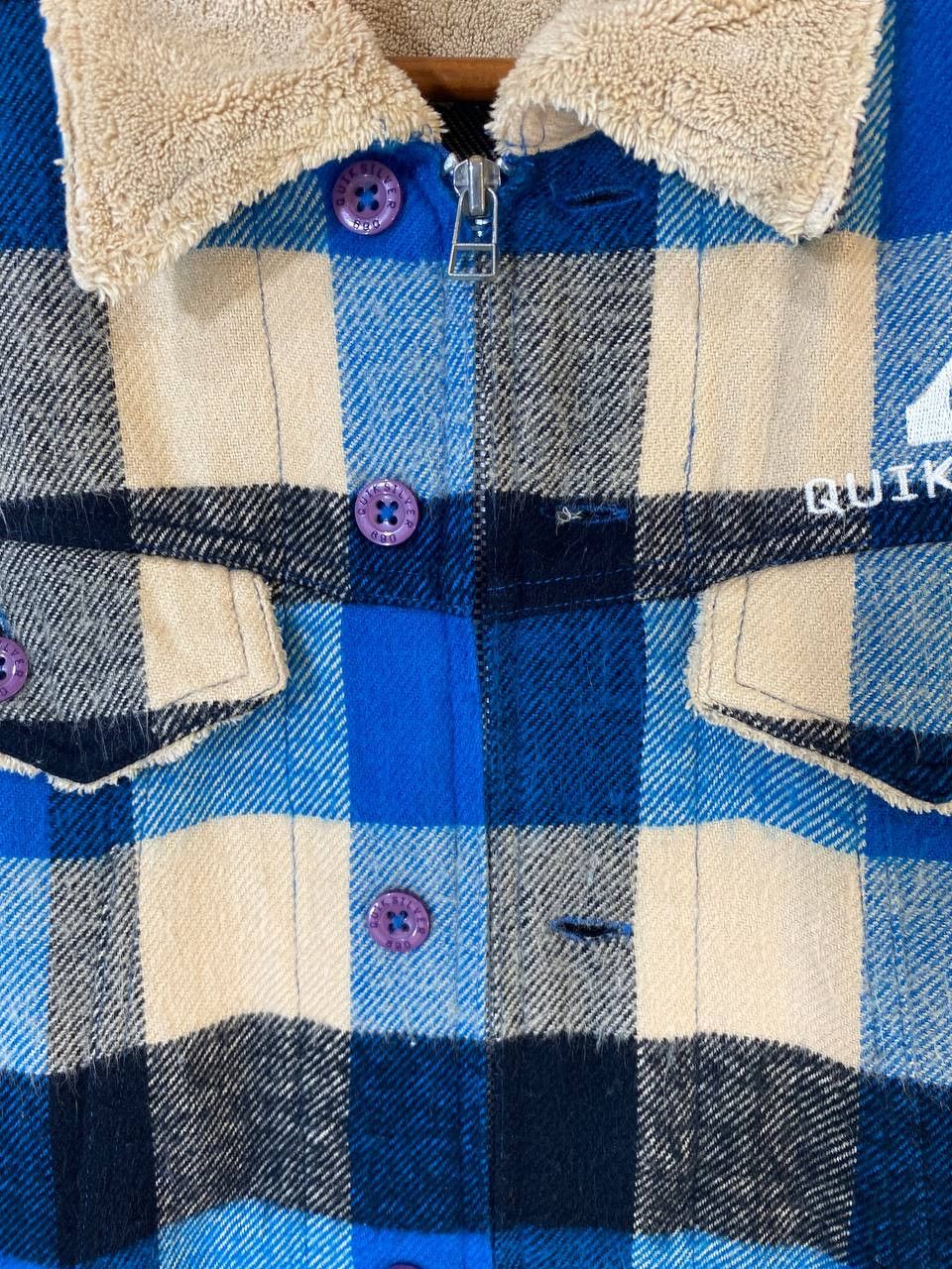 Quicksilver quicksilver shadow plaid flannel shirt fleece lining Size US M / EU 48-50 / 2 - 5 Thumbnail